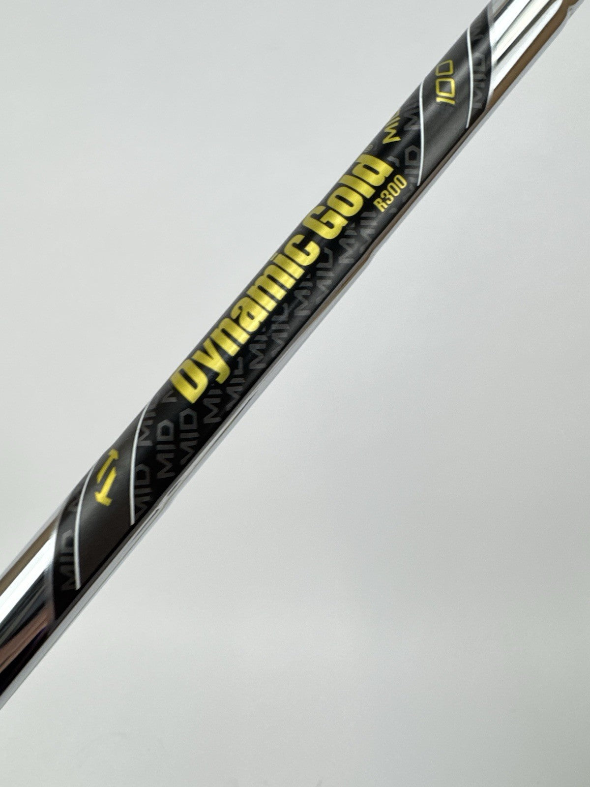 Dynamic Gold Mid 100 Iron Shaft R300 Regular Flex Steel 35.5” /0.355 /336453
