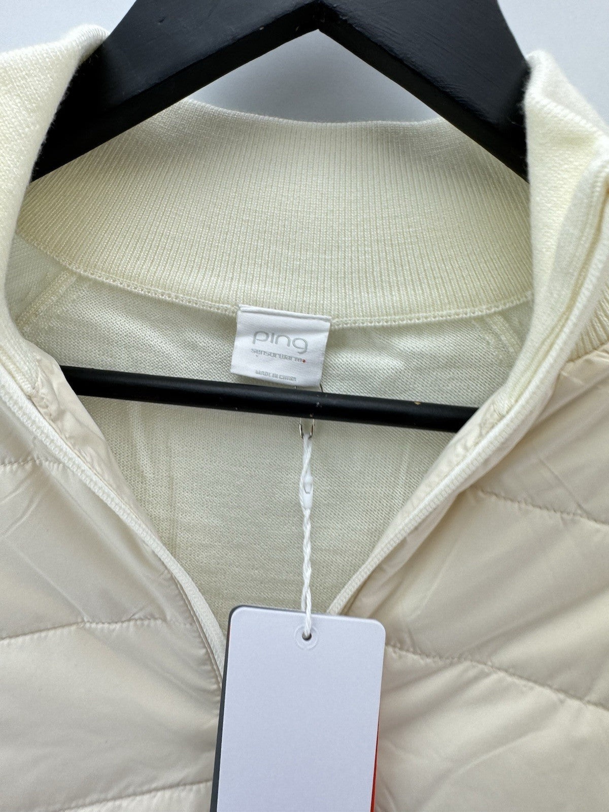 Ping Golf Ladies Jacket Fran Hybrid Full Zip UK 10 /Cream /New /279777