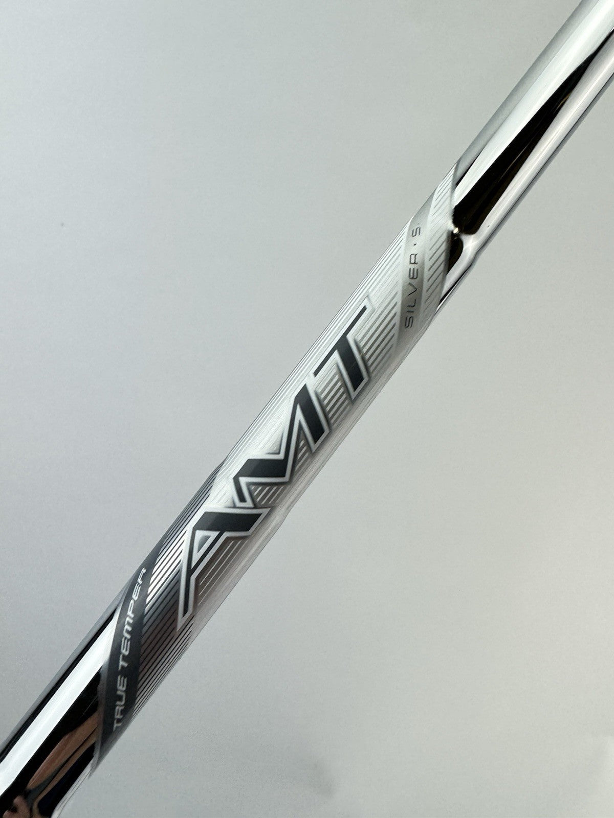 True Temper AMT Silver Iron Shaft Stiff Steel 35.5” /0.355 Tapered /314802