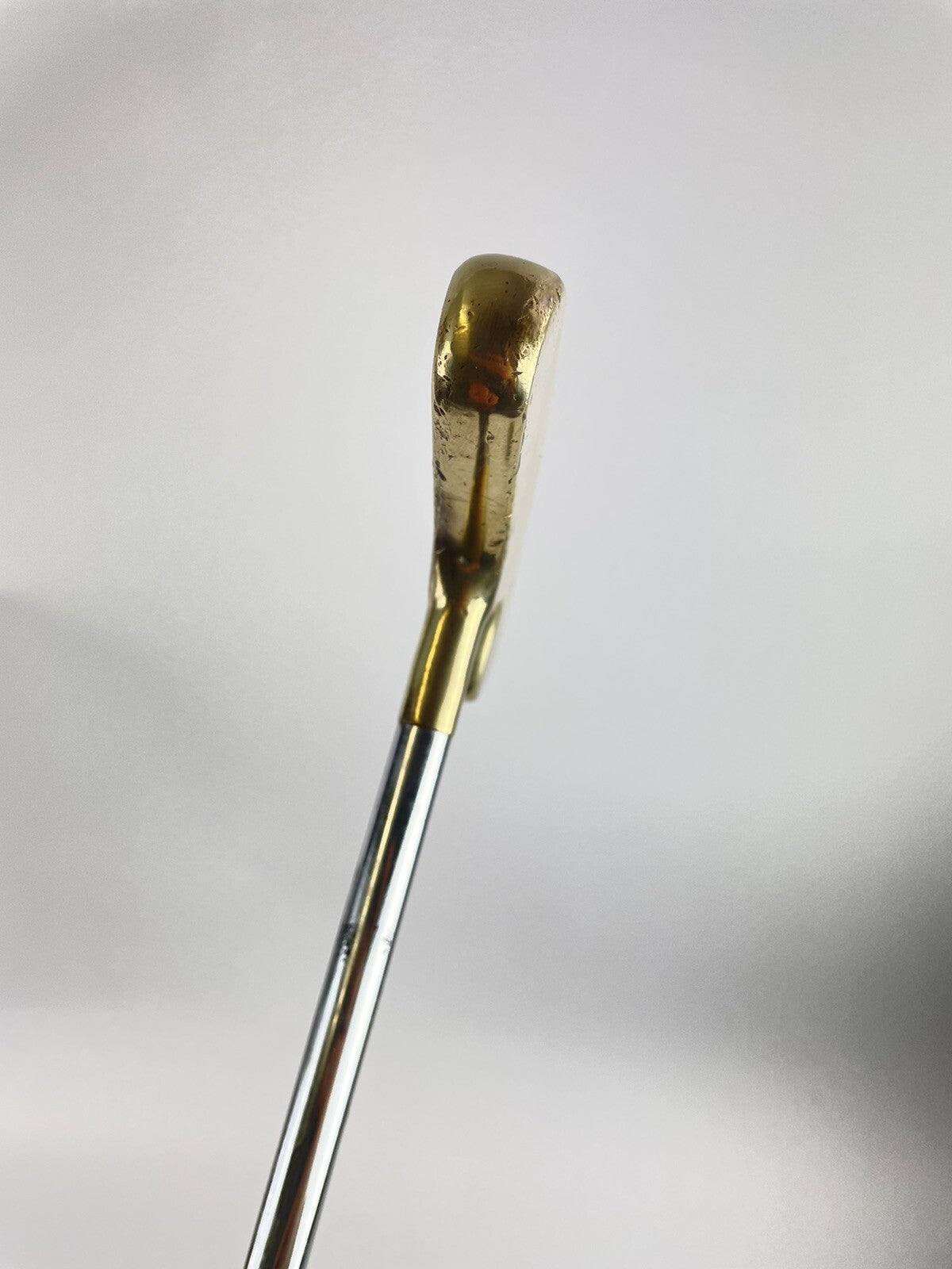 Brass Blade Golf Putter Trident TR-500 Two Way 34.5” Steel /New Grip /46656
