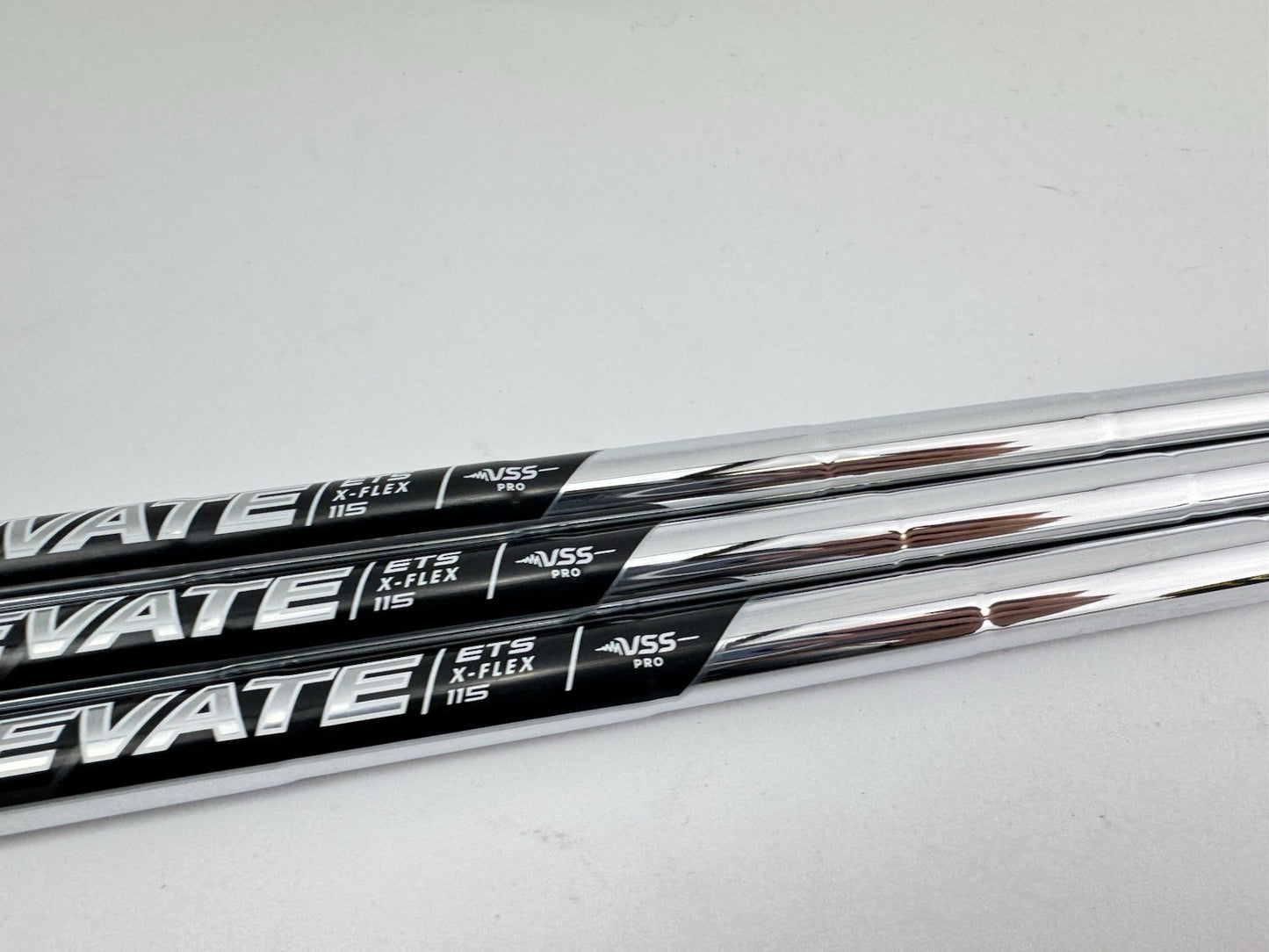 Elevate Pro Wedge Shaft Set (3) Vss 115 X Flex Steel +1/2” /0.355 Tapered /291314