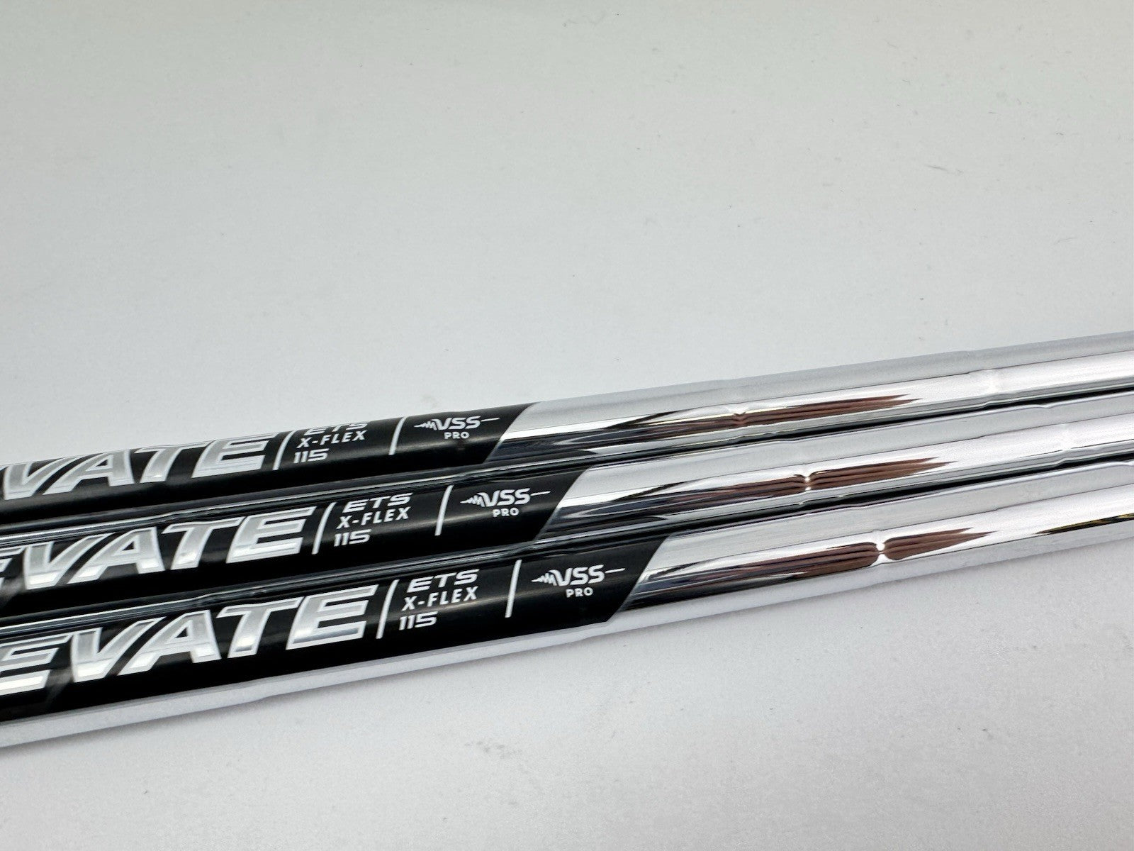 Elevate Pro Wedge Shaft Set (3) Vss 115 X Flex Steel +1/2” /0.355 Tapered /291314