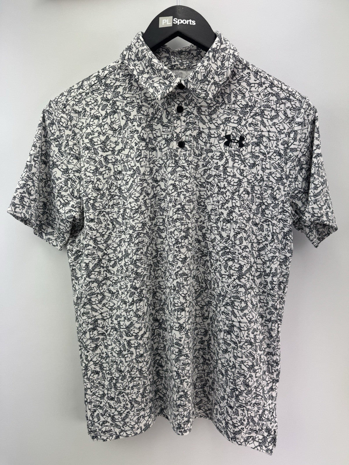Under Armour Junior Playoff Printed Polo Shirt Size Large/ Short Sleeve/ 309210
