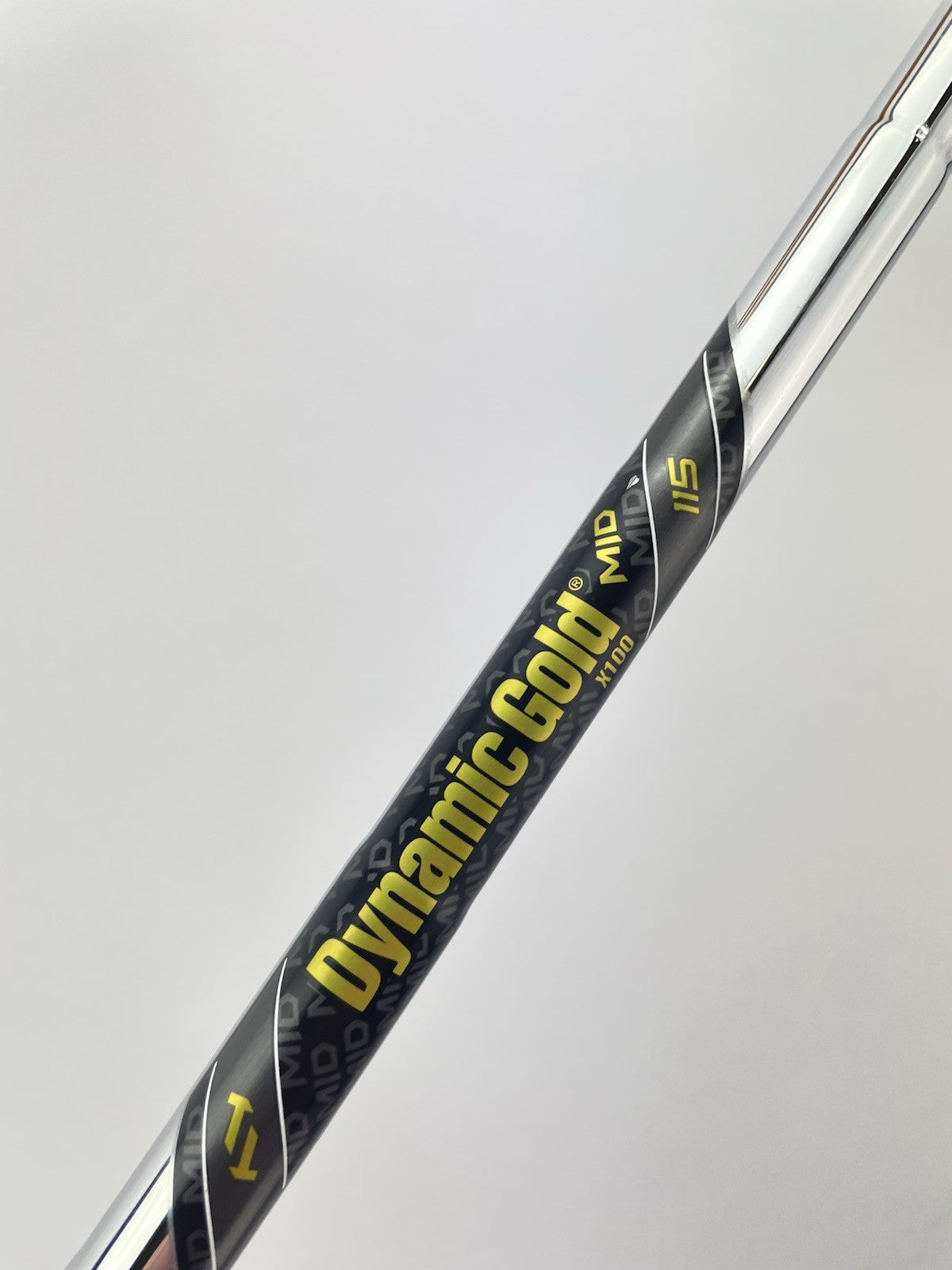 Dynamic Gold Mid 115 Iron Shaft X100 X Flex Steel 35” /0.355 Tapered /297484