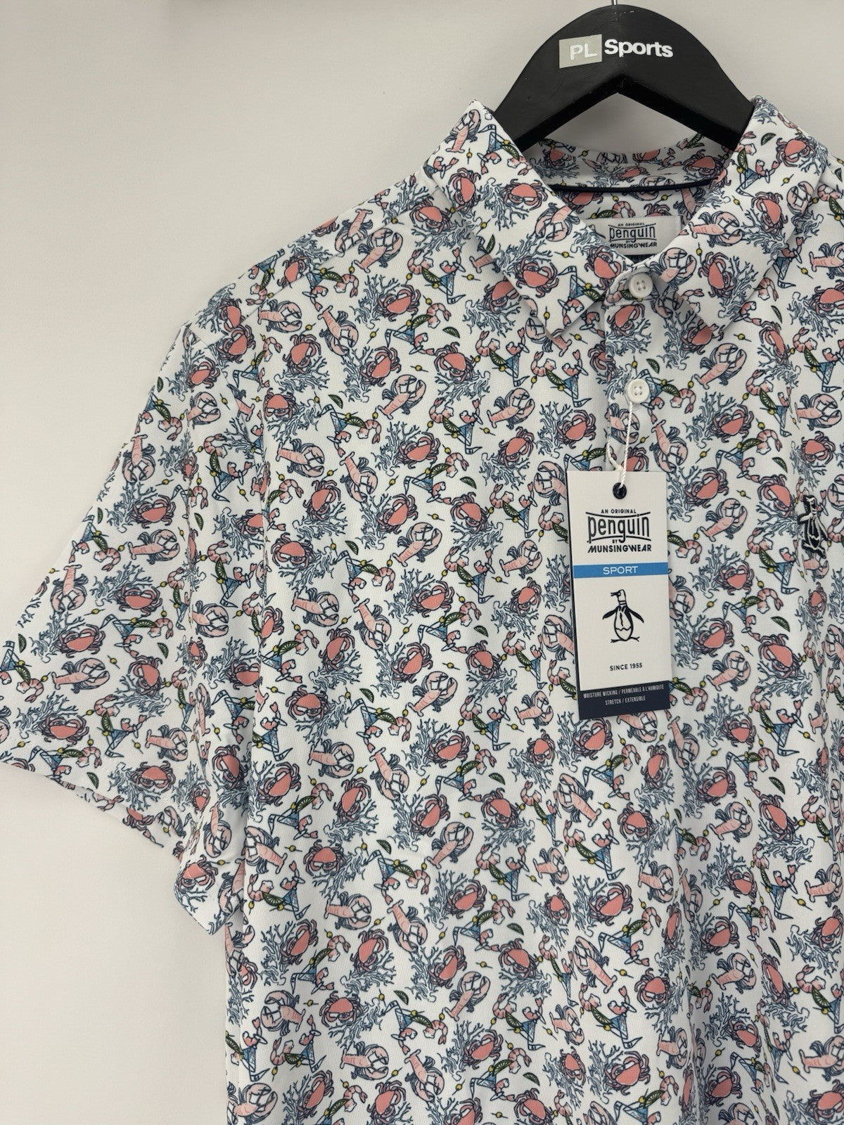 Men’s Original Penguin Pete N’ The Ocean Caddy Golf Polo Size UK Medium/ 352842