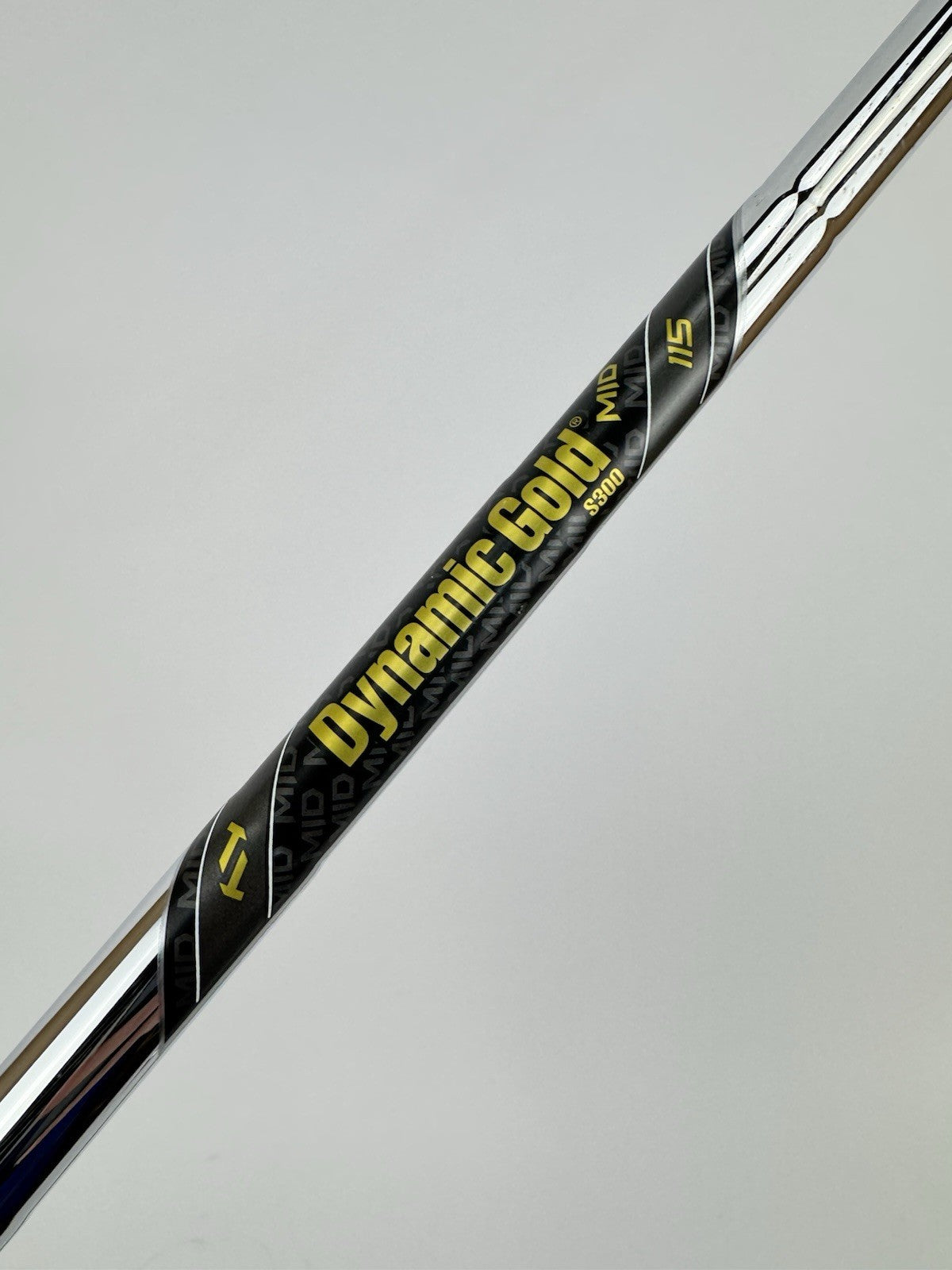 Dynamic Gold 115 Iron Shaft Mid S300 Stiff Flex Steel 35.5”/0.355 Tapered/332820