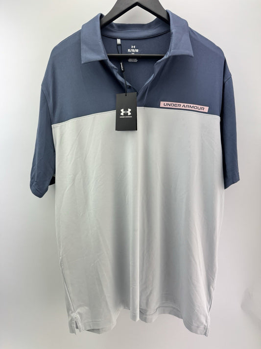 Under Armour Golf Polo T2G Colour Block Mens UK XL /New /285100