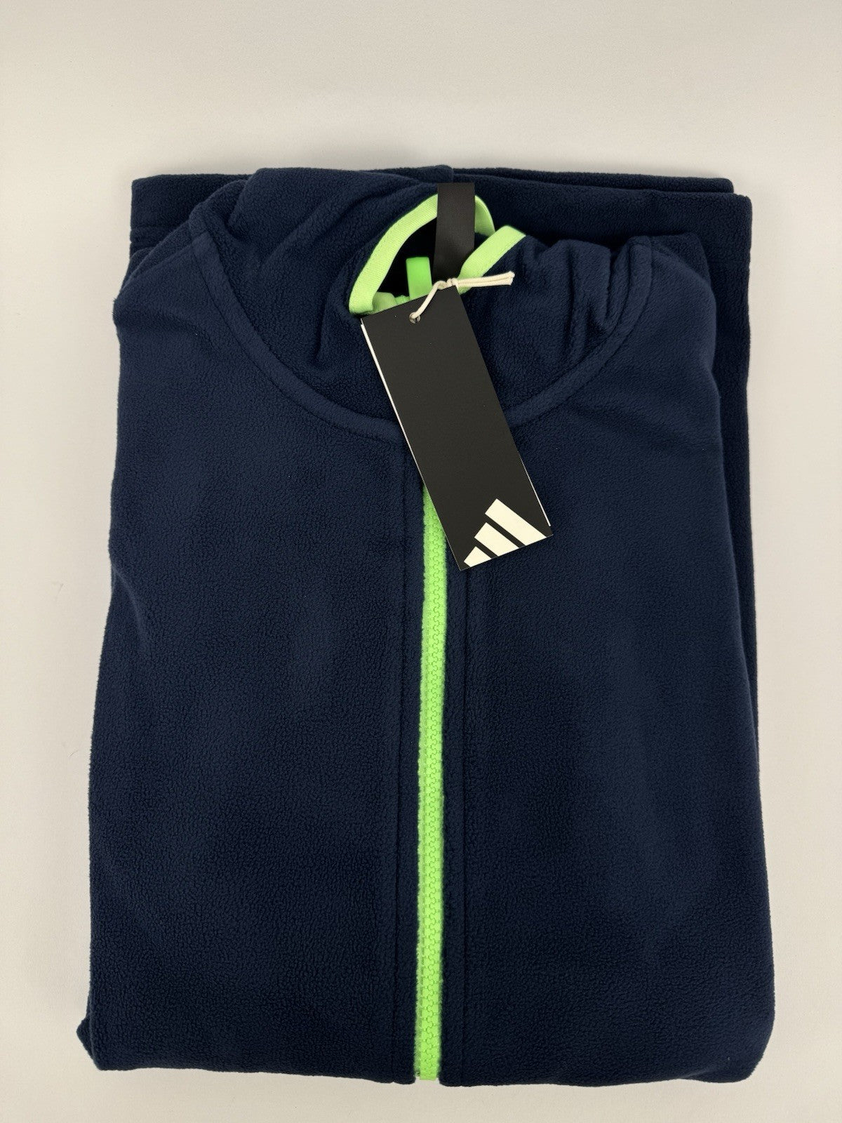 Adidas JL5328 Ultimate365 Fleece Hoodie Vest Men's Size Small Navy Green/3272810