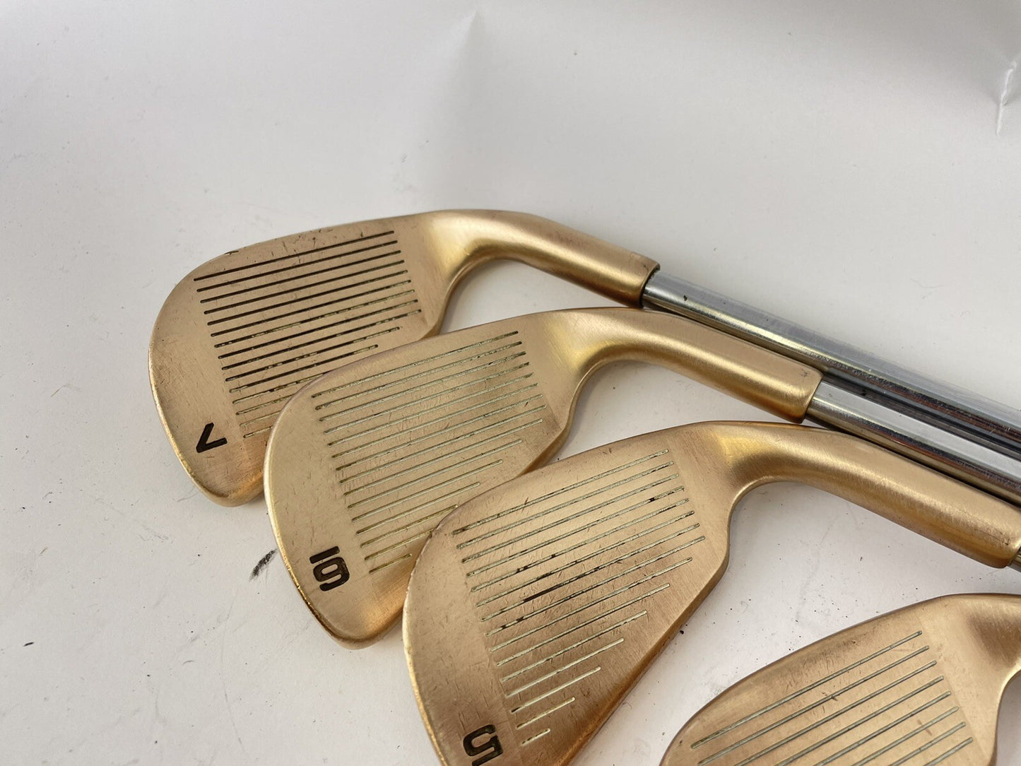 Prima III Golf Copper Irons Made In USA 4-PW Regular Steel /Left /New Grips/62976