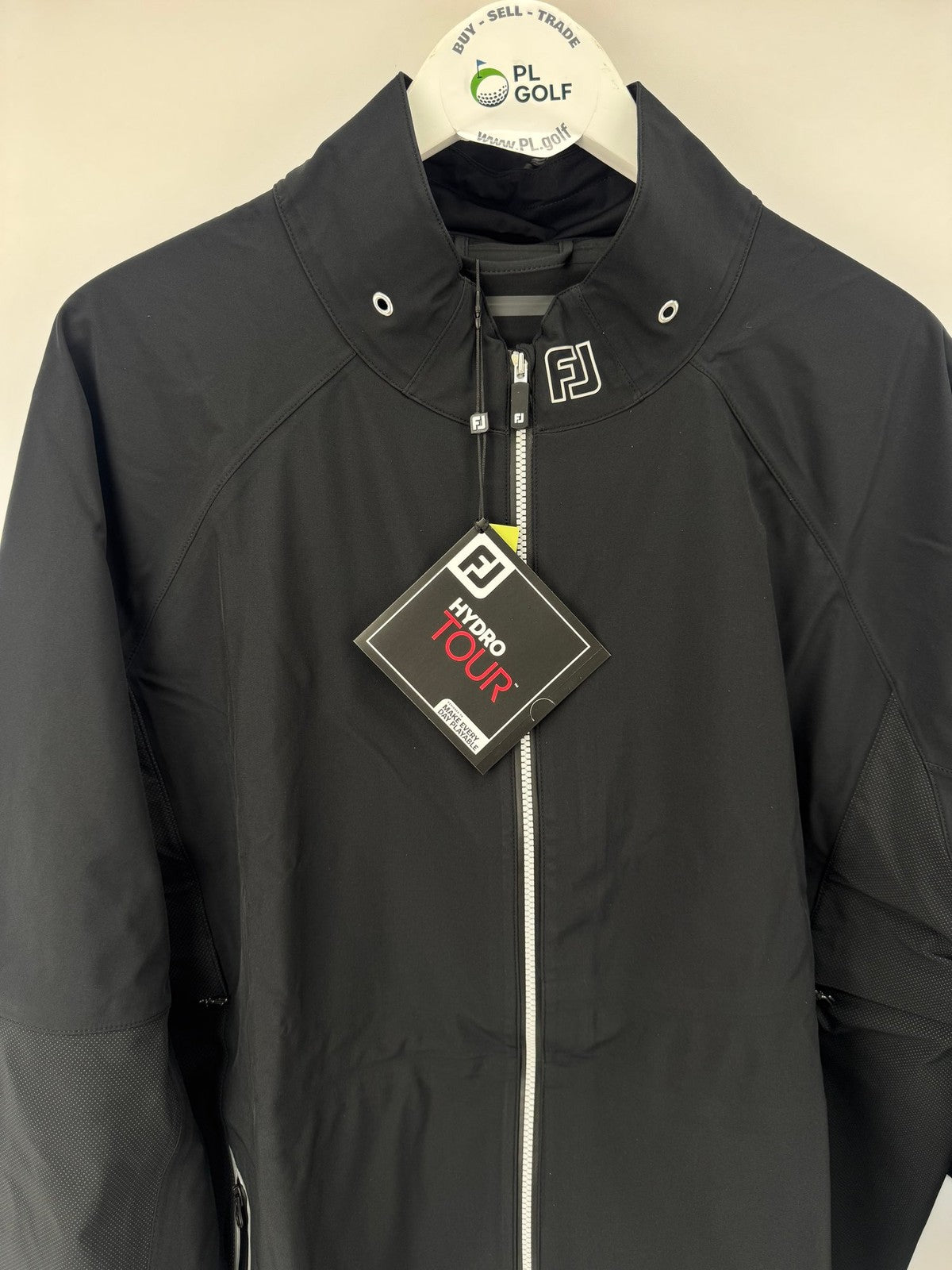FootJoy Hydro Tour Jacket Mens XL Black Lightweight Waterproof Golf Gear/337611