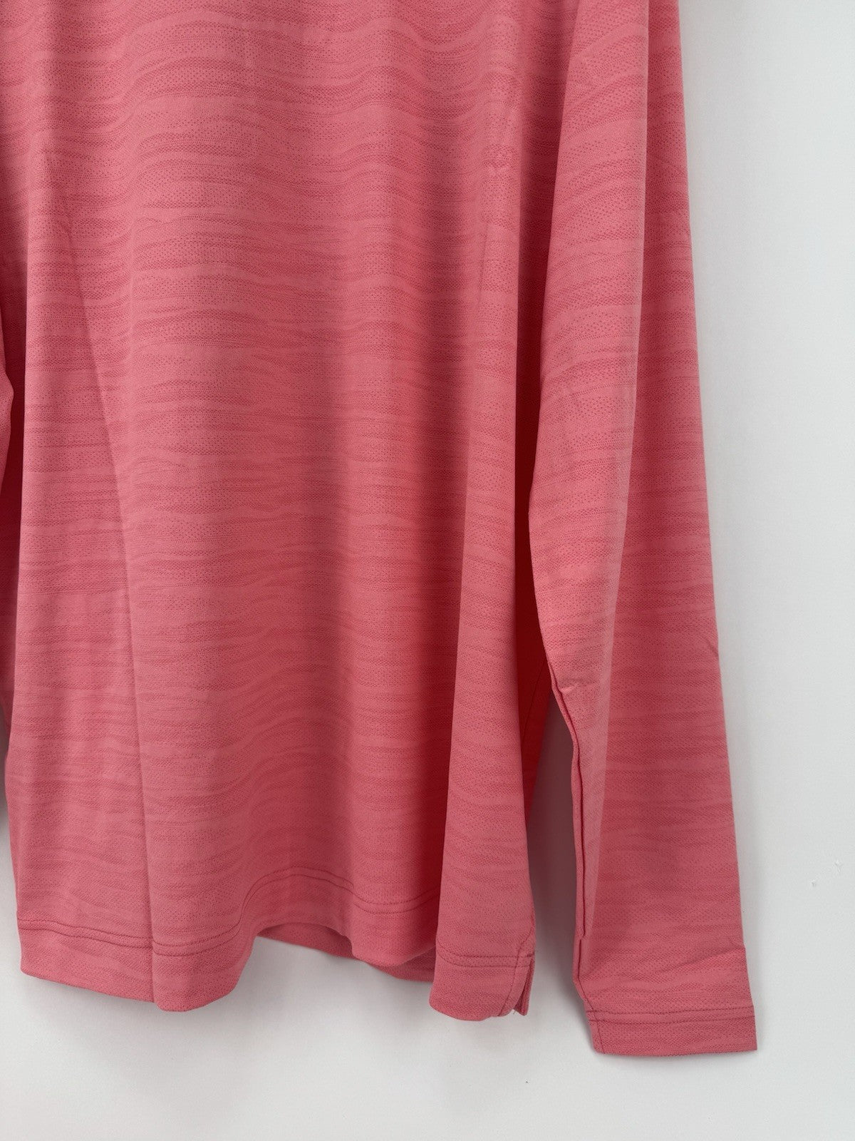 FootJoy Golf Wave Jacquard Chill-Out Zip Pullover Men's Size 2XL Pink/3304010