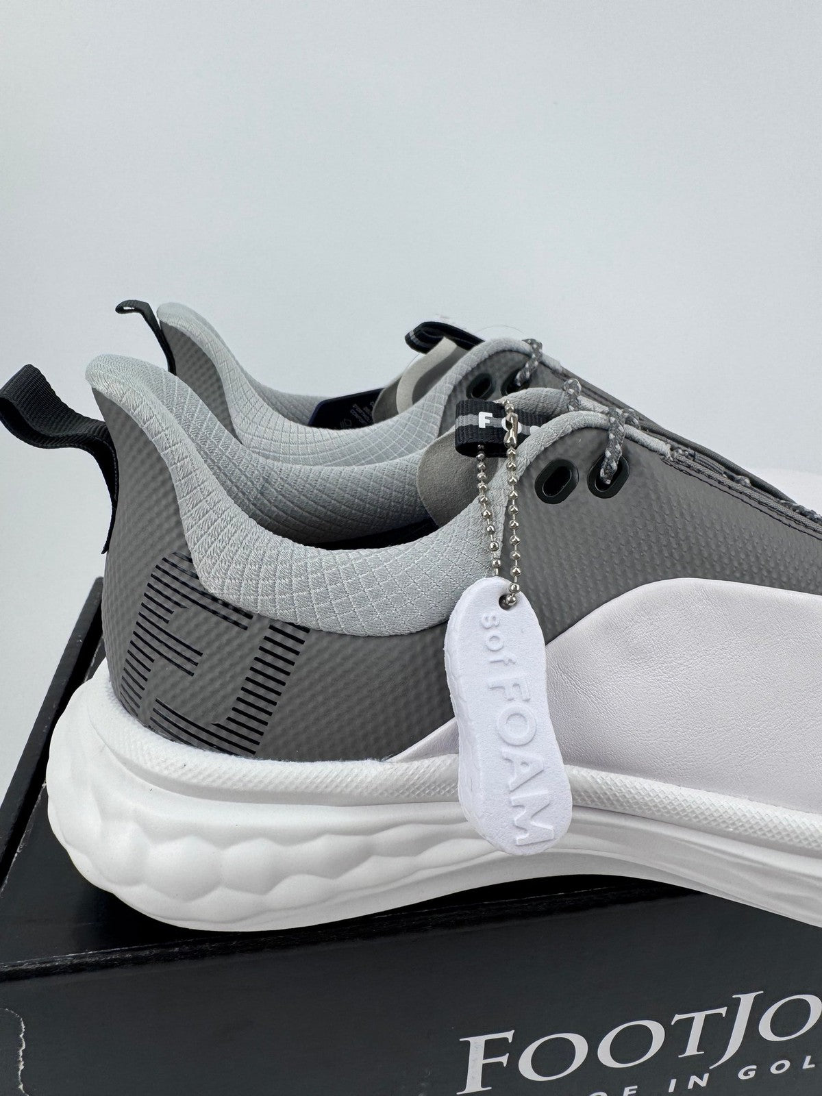 FootJoy Quantum Golf Shoes Men's UK Size 7.5 Grey White Comfort Foam/314253