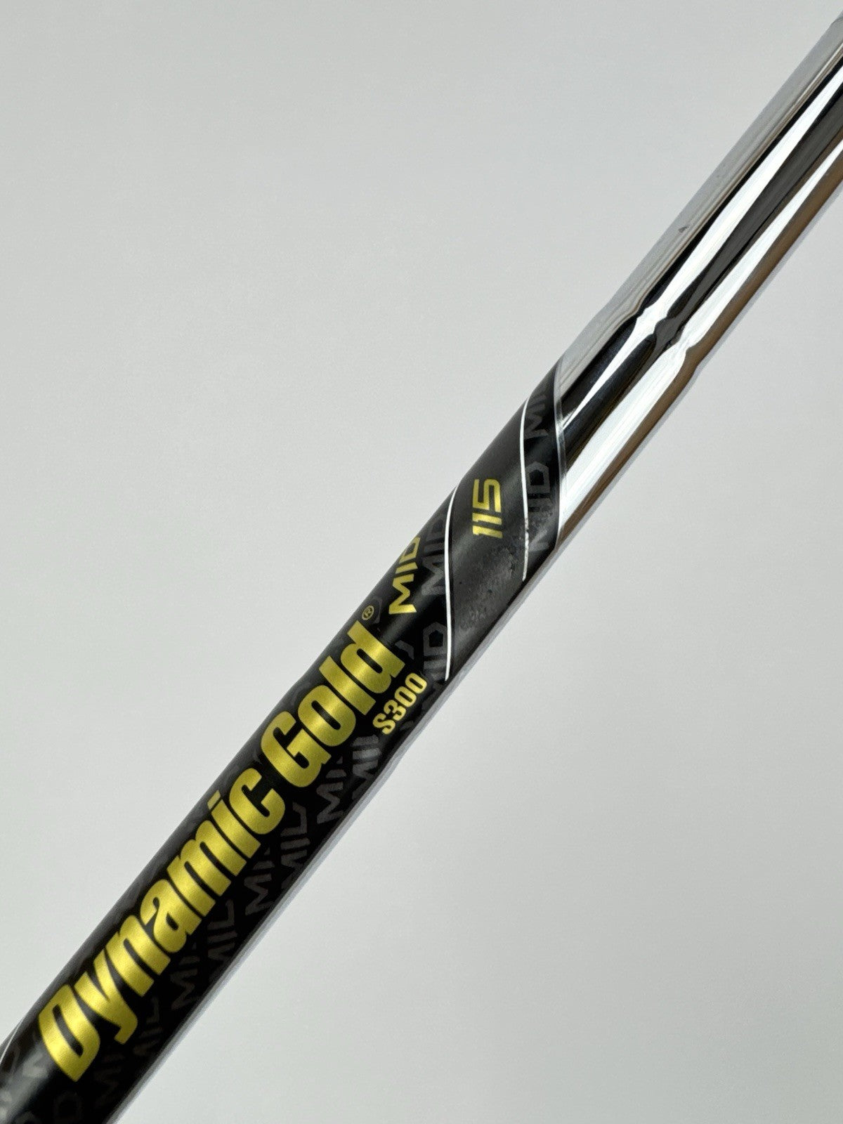 Dynamic Gold 115 Iron Shaft Mid S300 Stiff Flex Steel 35.75”/0.355 Tapered/328365