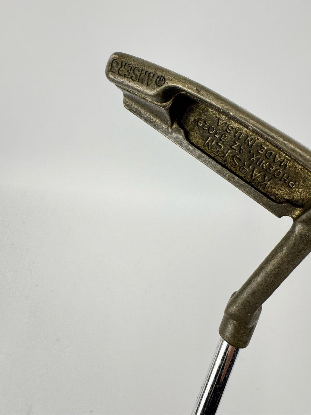 Ping Anser3 Putter Brass Steel Shaft Toe Balanced Golf Pride Grip /Right /367663