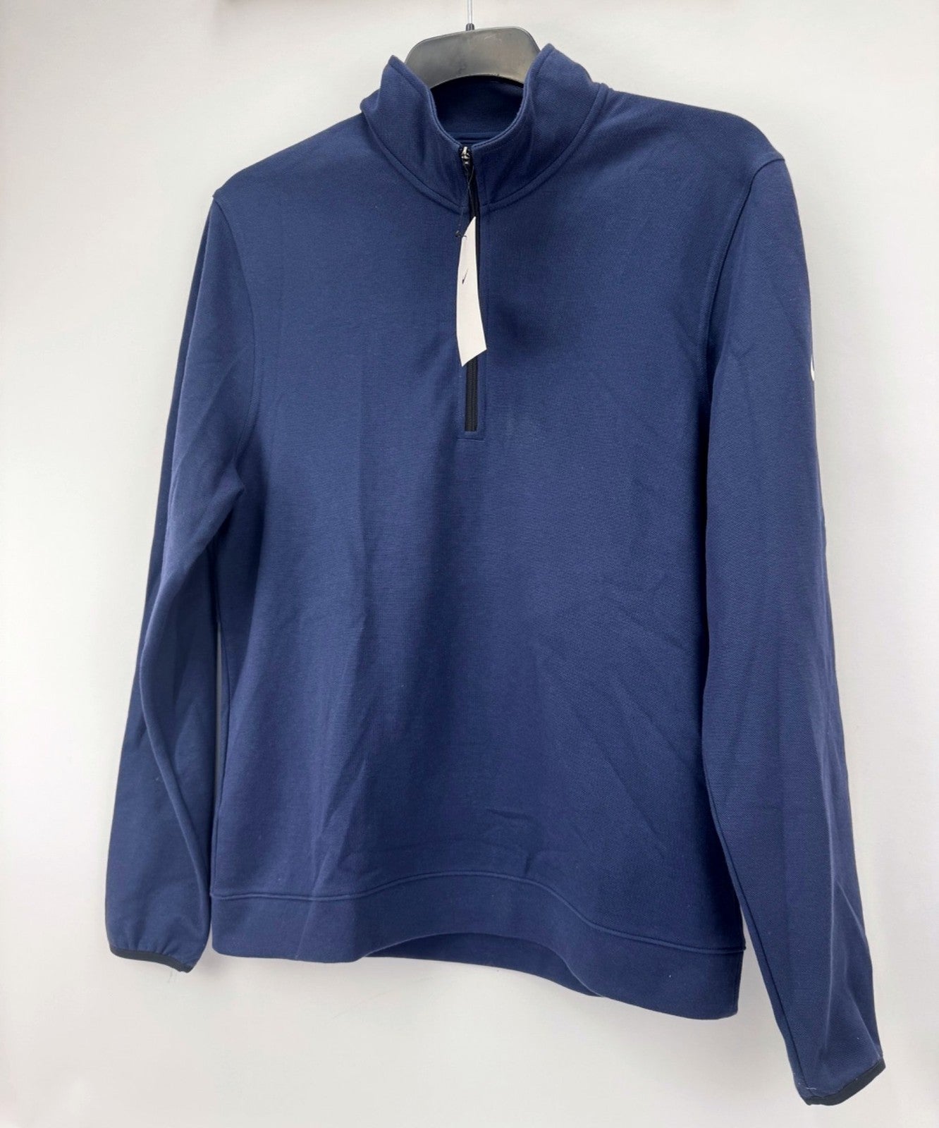 Nike Golf Pullover Men’s Medium 1/4 Zip Blue Microfiber Activewear/365050