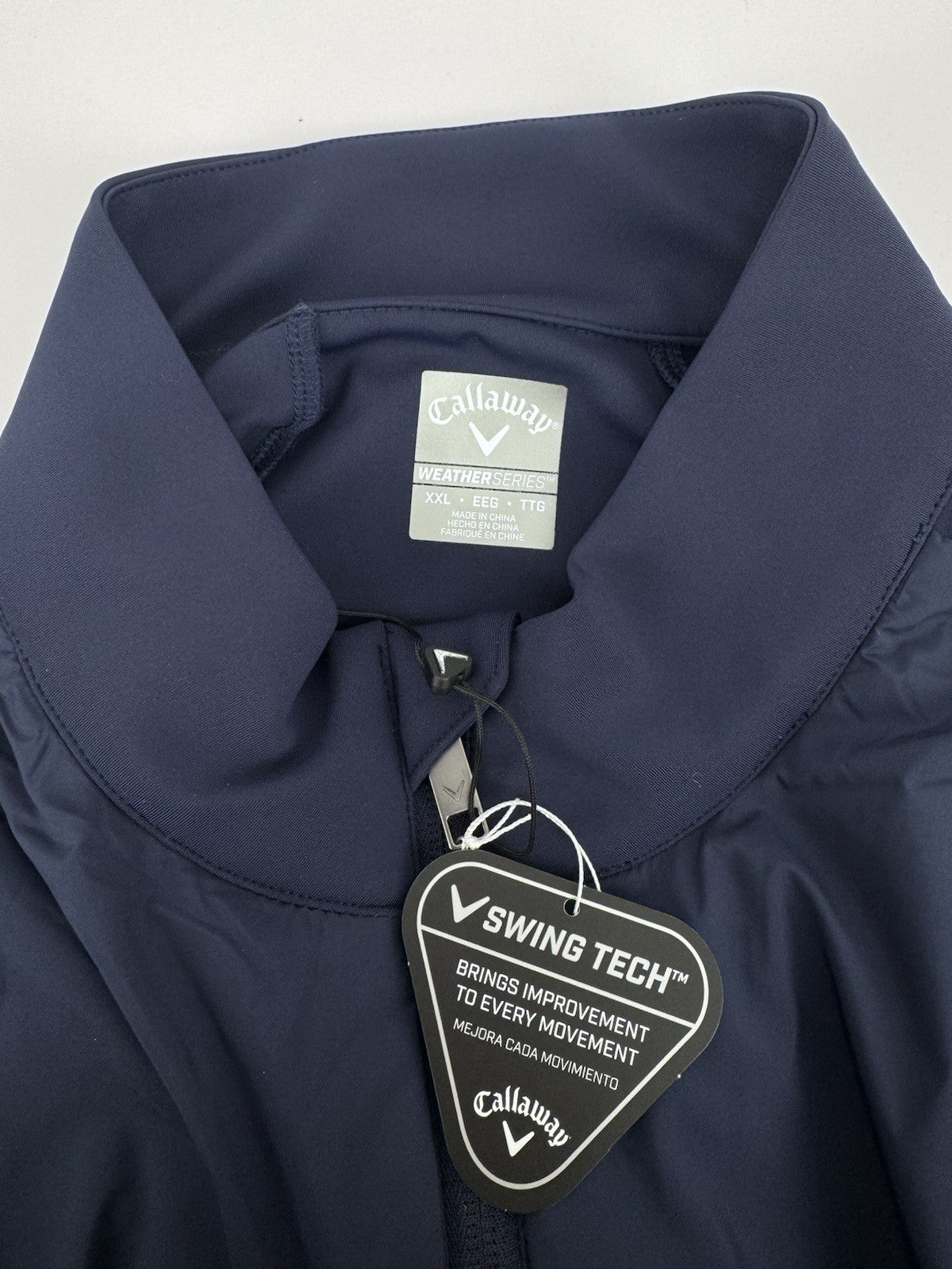 Callaway Weather Series Golf Wind Jacket Men's XXL Peacoat Insulated/323864