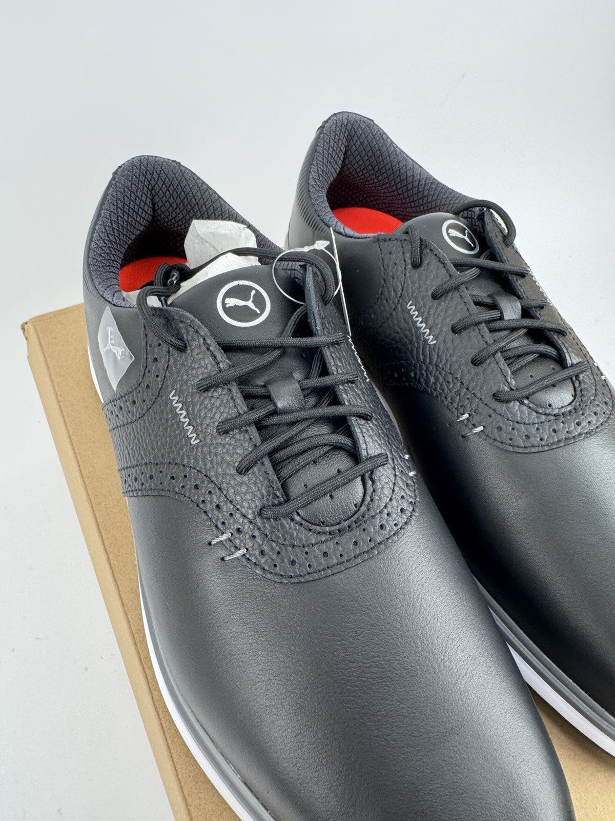 Puma Avant Golf Shoes Men's Size UK 10 Waterproof Black Premium/318405
