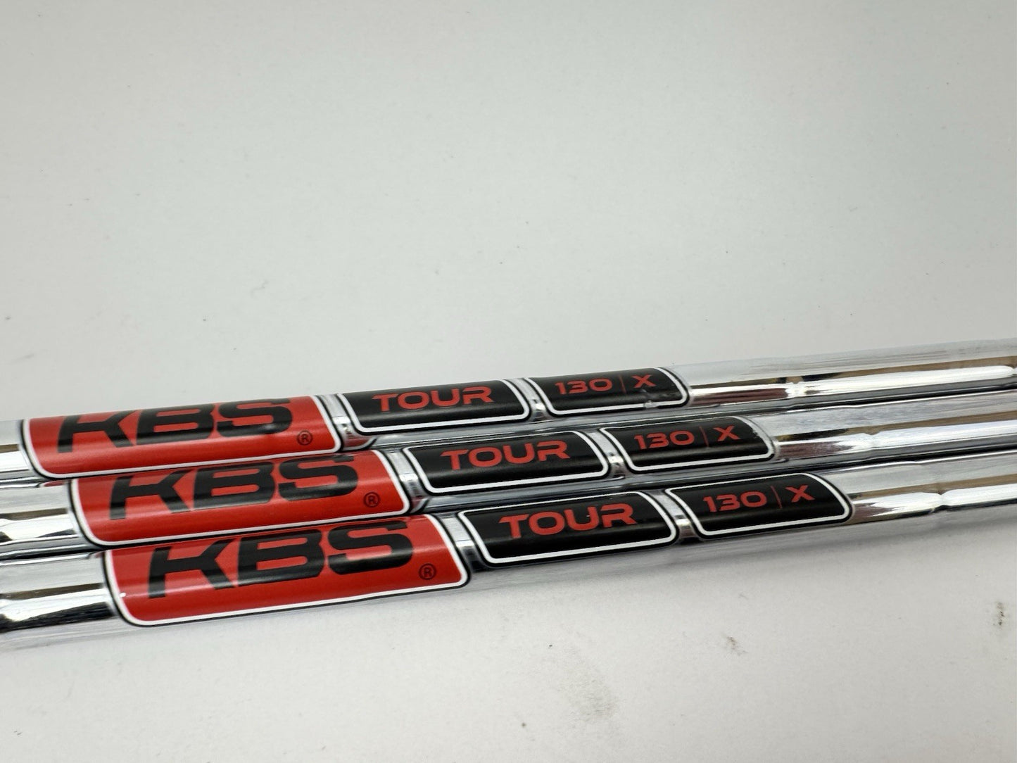 KBS Tour 130 Wedge Shaft Set (3) X Flex Steel +1/2” /0.355 Tapered /335752