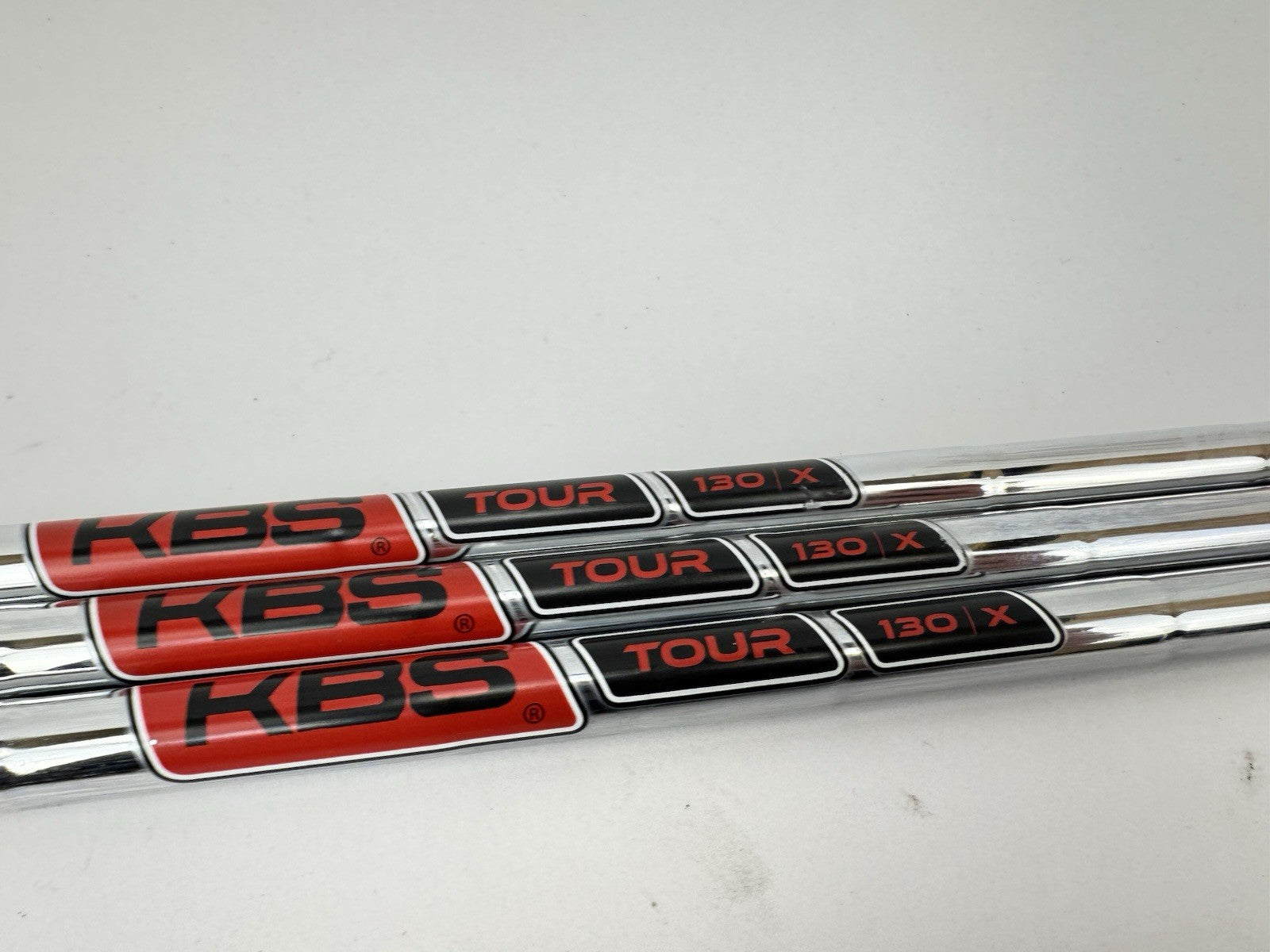 KBS Tour 130 Wedge Shaft Set (3) X Flex Steel +1/2” /0.355 Tapered /335752