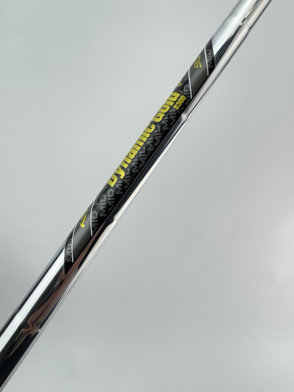 Dynamic Gold Mid 90 Iron Shaft Stiff Flex Steel 35.5” /0.370 Parallel /305753