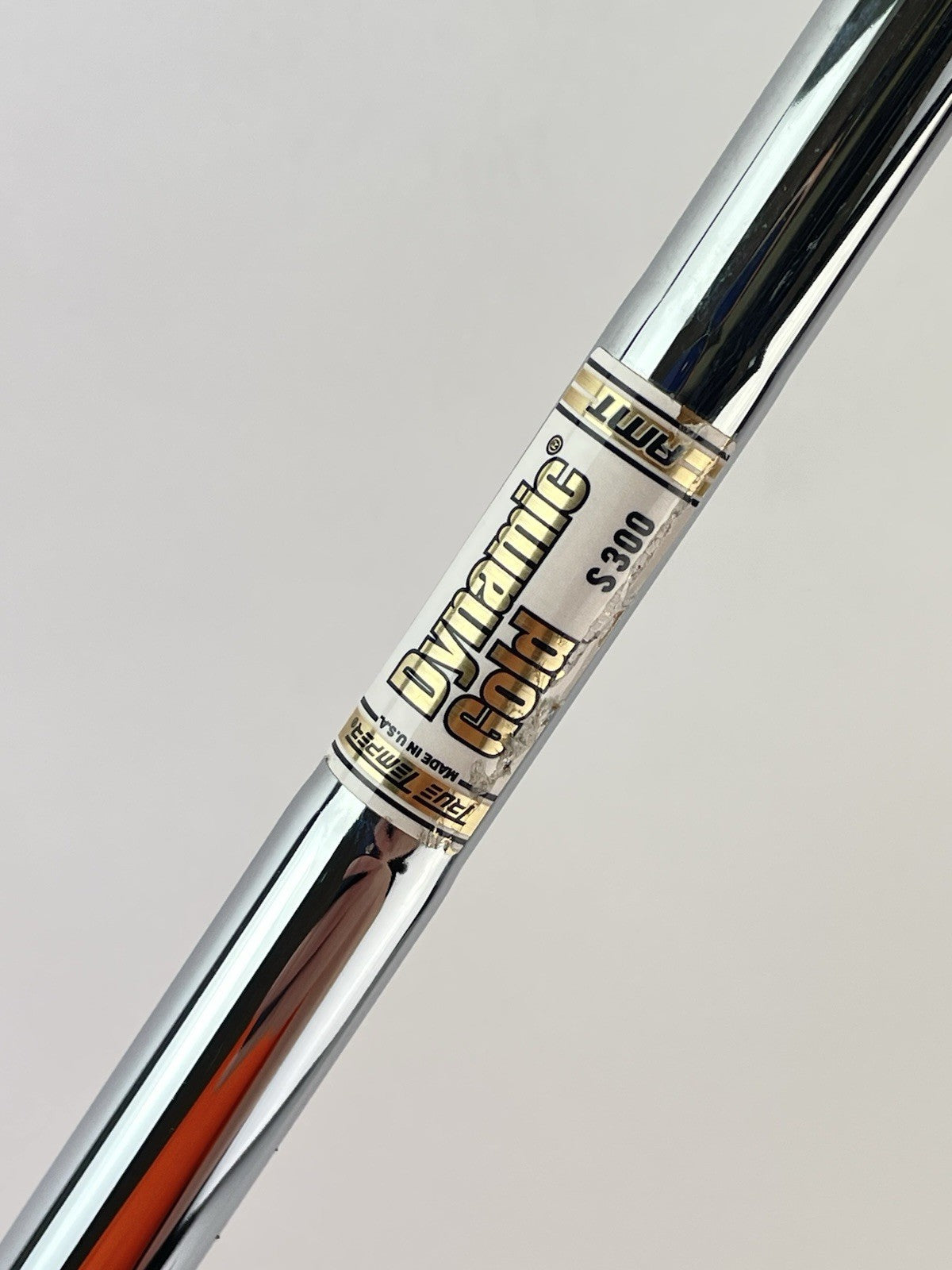 Dynamic Gold AMT Iron Shaft S300 Stiff Flex Steel 35.25 /0.355 Tapered /268940