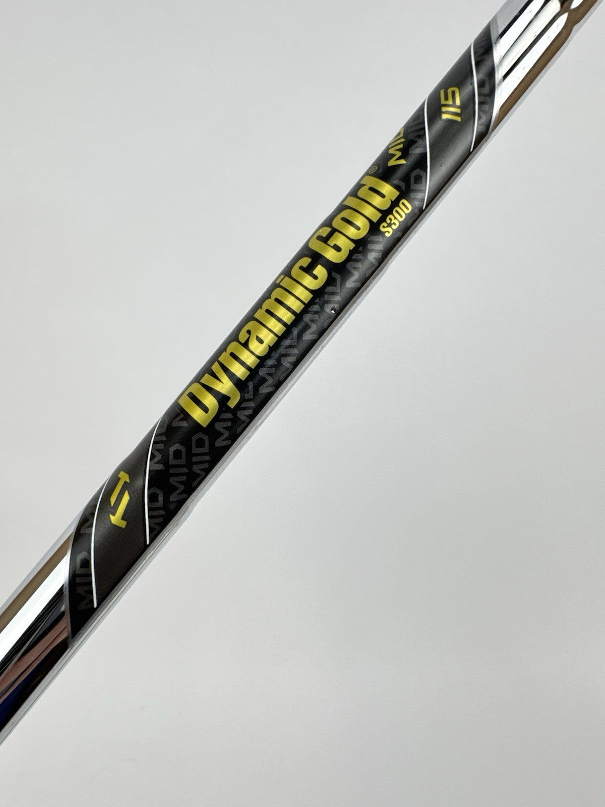 Dynamic Gold 115 Iron Shaft Mid S300 Stiff Flex Steel 35.5”/0.355 Tapered/332824