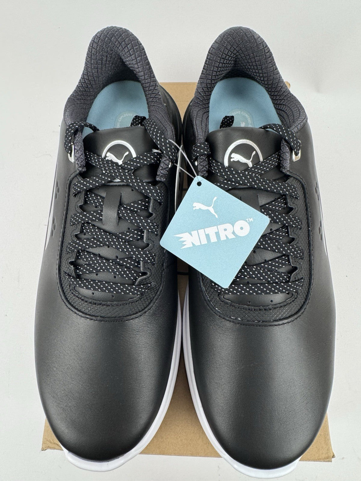 Puma Phantomcat Nitro Men's Golf Shoes Size UK 7 Black Silver Yellow/323157