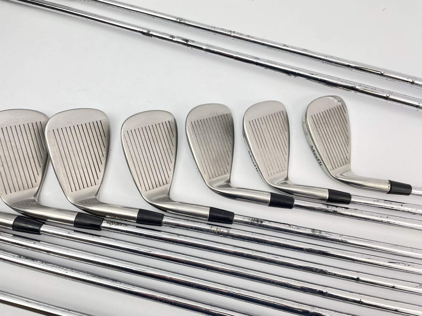 Mens Golf Package Set 12 Clubs Maxfli Regular Steel /Right /New Grips /Cart Bag10