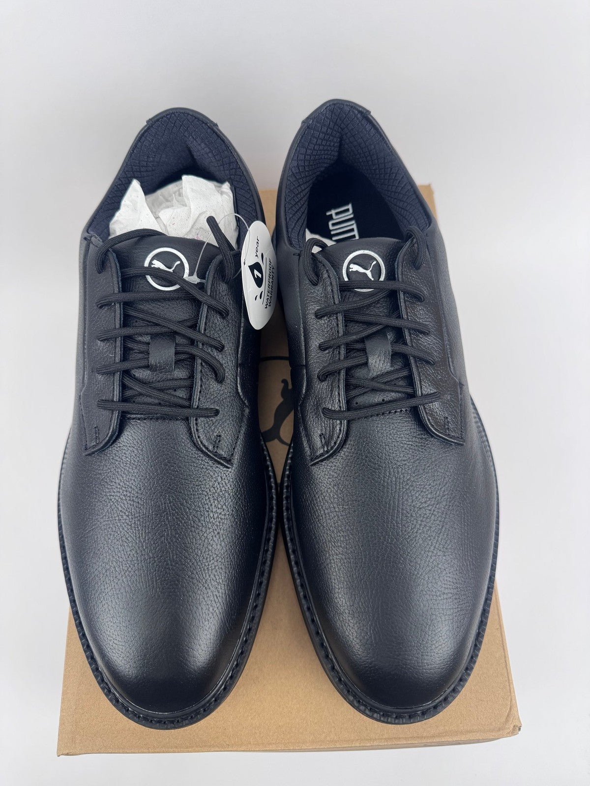 Puma Royale Spiked Golf Shoes Men's Size UK 8 Black Waterproof Comfort/320953