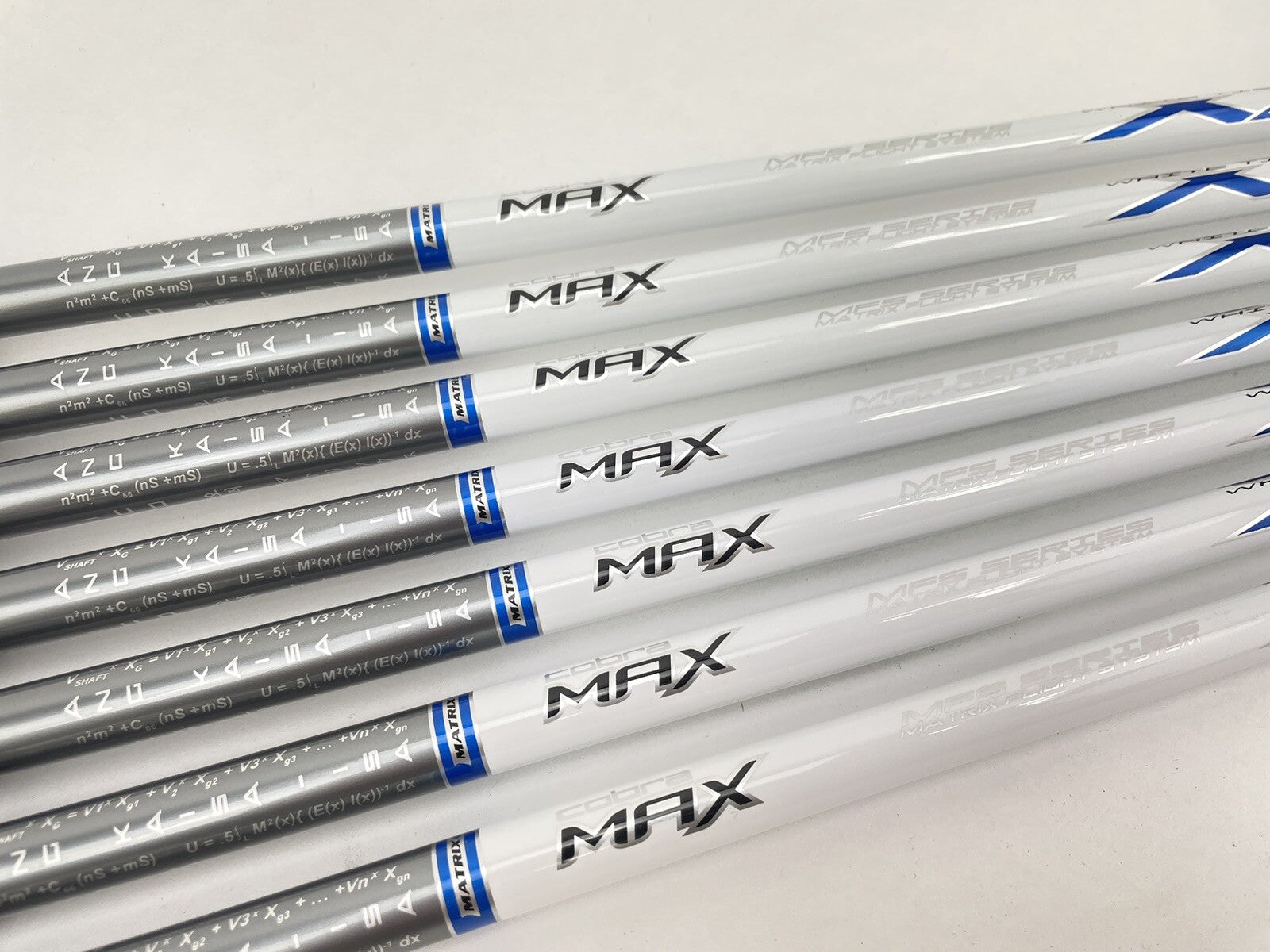 Matrix Senior Iron Shaft Set (7) 4-PW White Tie Graphite/Grips + Ferrules /325293
