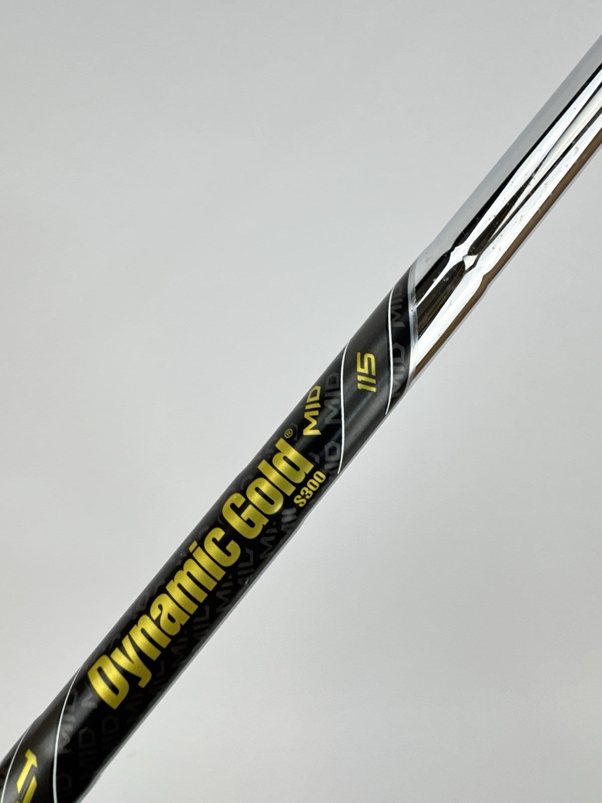 Dynamic Gold 115 Iron Shaft Mid S300 Stiff Flex Steel 35.5”/0.355 Tapered/332826