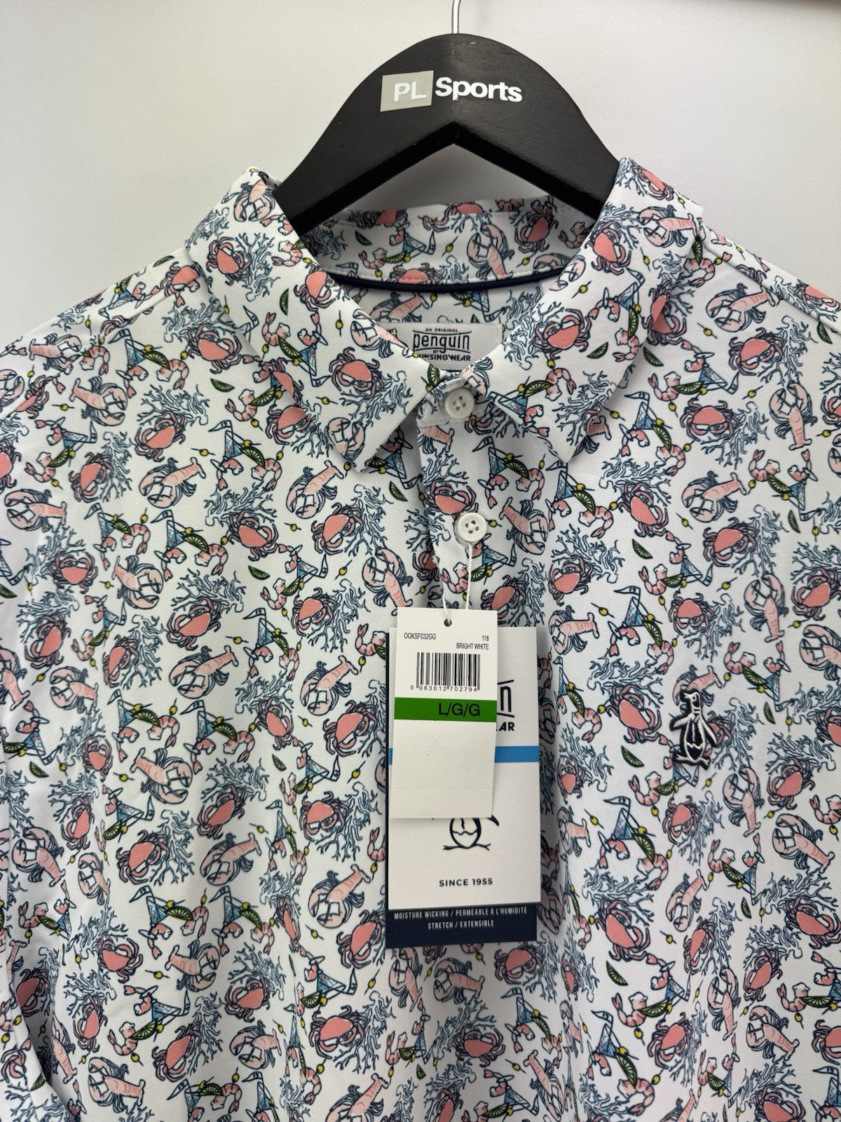 Men’s Original Penguin Pete N’ The Ocean Caddy Golf Polo Size UK Large/ 311194