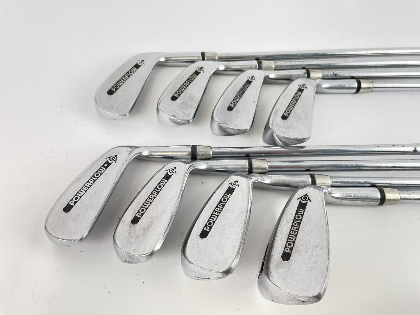 Dunlop Golf Powerflow Irons 3-PW Regular Steel /Right /New Grips /44470