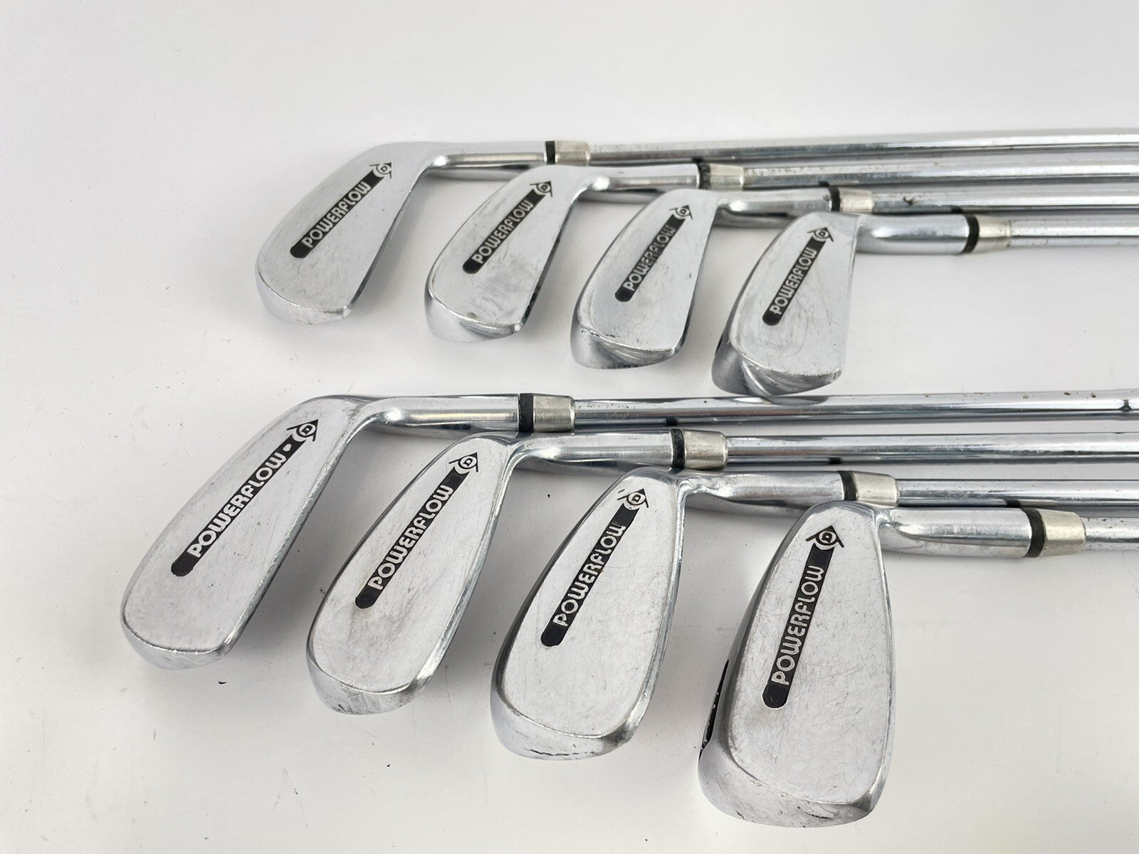 Dunlop Golf Powerflow Irons 3-PW Regular Steel /Right /New Grips /44470
