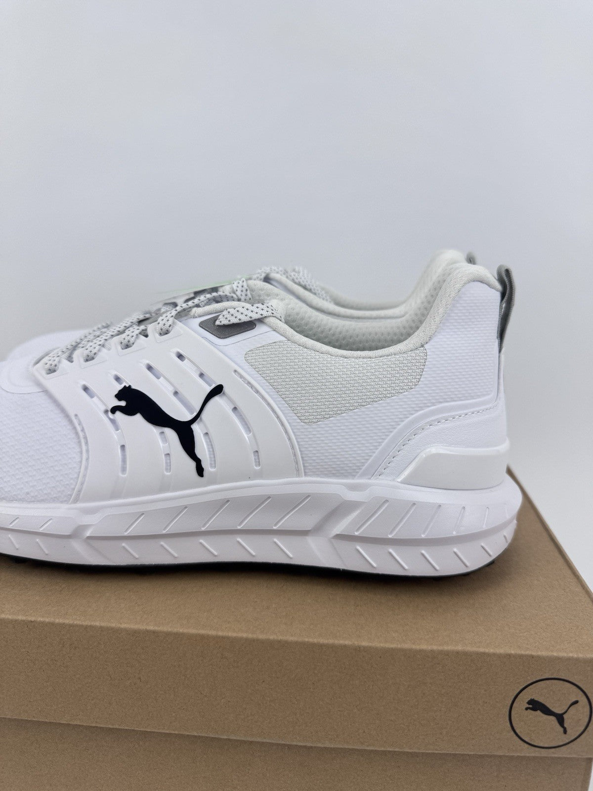 Puma Ignite Elevate 2 Tour Men's Golf Shoes Size UK 10.5 White Waterproof/319221