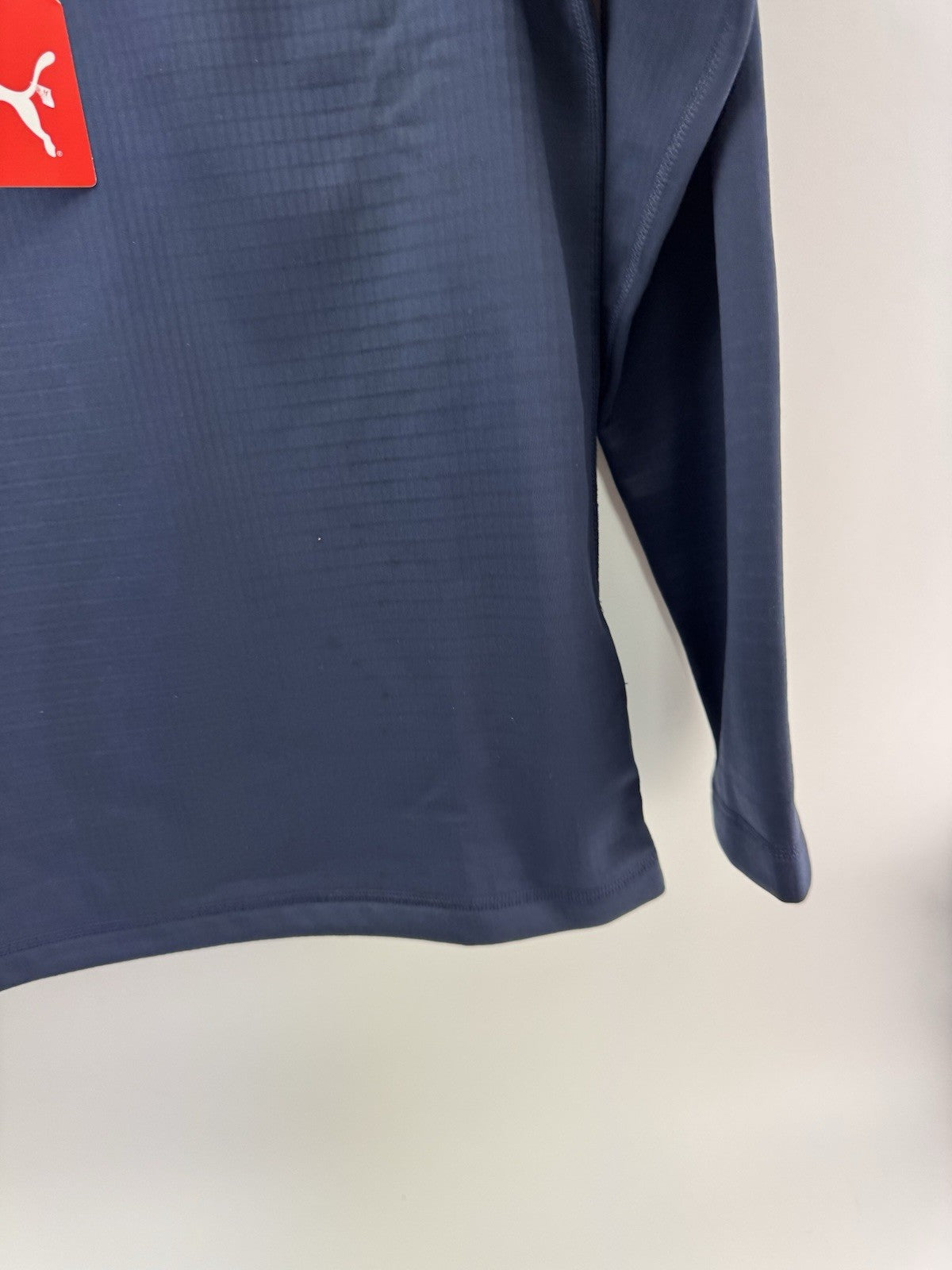 Puma Golf Mens Pullover Waffle Fleece 1/4 Zip UK Small /Navy /New /252264