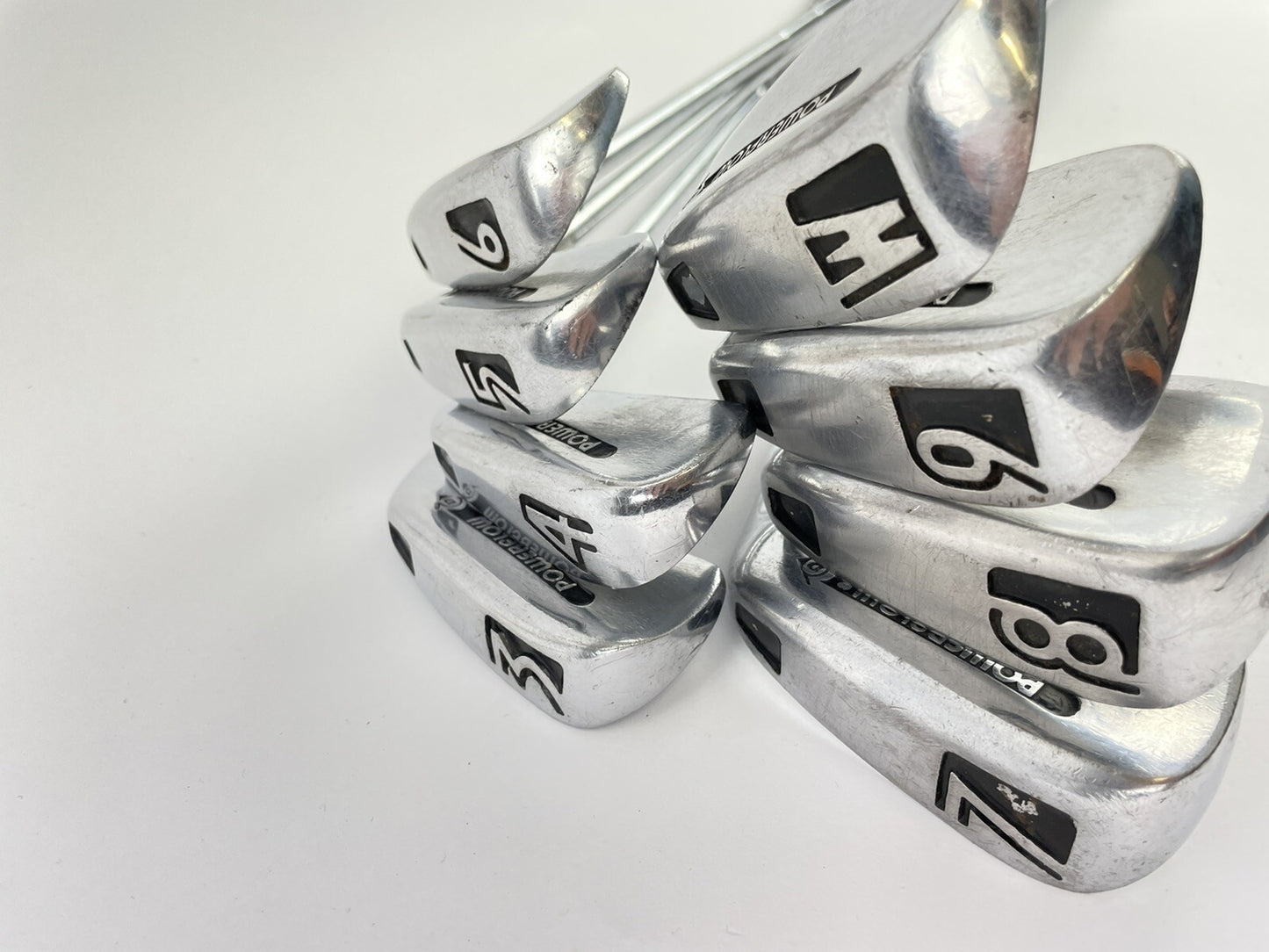Dunlop Golf Powerflow Irons 3-PW Regular Steel /Right /New Grips /44479