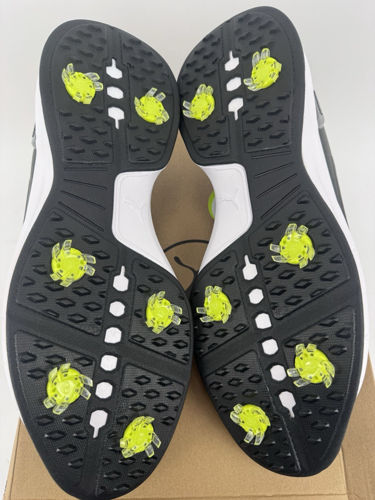 Puma Fusion Plus Spiked Golf Shoes Men's Size UK 12 Black Waterproof/320287