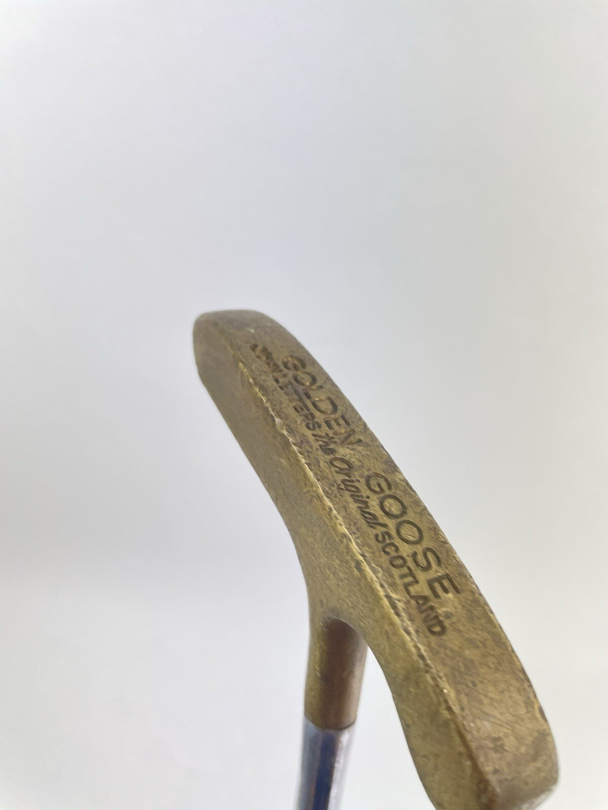Golden Goose Brass Putter Blade John Letters 35" /Right Handed /New Grip /176864