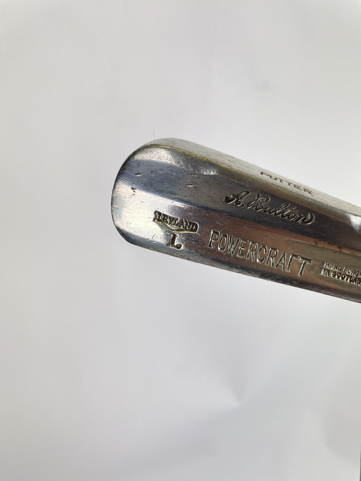 Powercraft Leyland Putter Ladies A.Foulton 33.5” Made in Scotland Blade/New Grip1