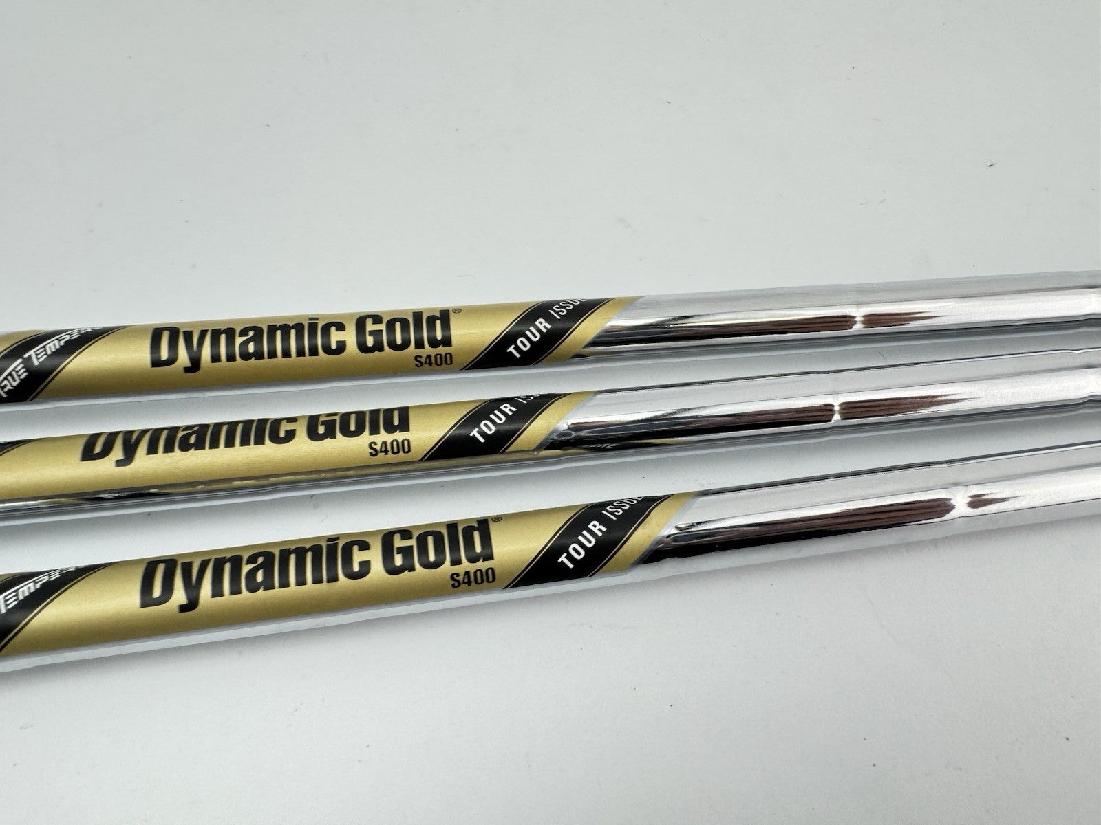 Dynamic Gold Tour Issue Wedge Shaft Set (3) S400 Flex Steel 0.355 Tapered /292761