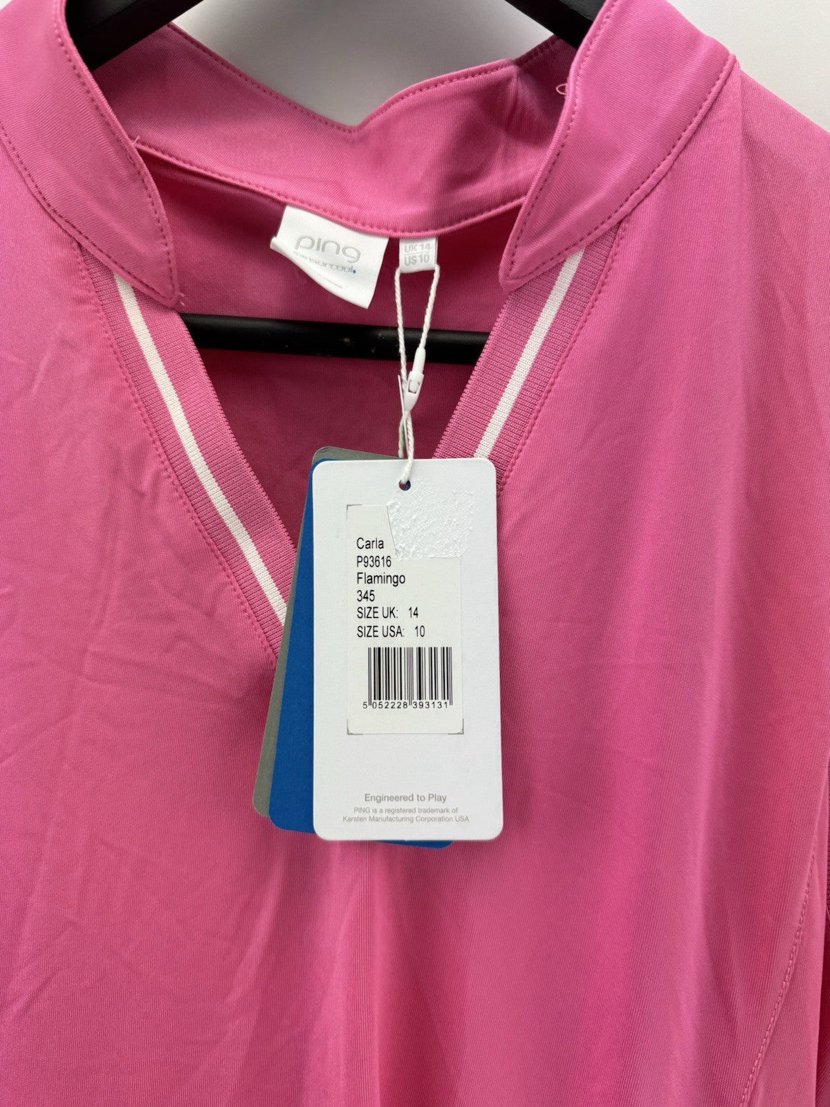 Ping Golf Ladies Dress Carla Sleeveless /Pink /UK 14 /New /298146