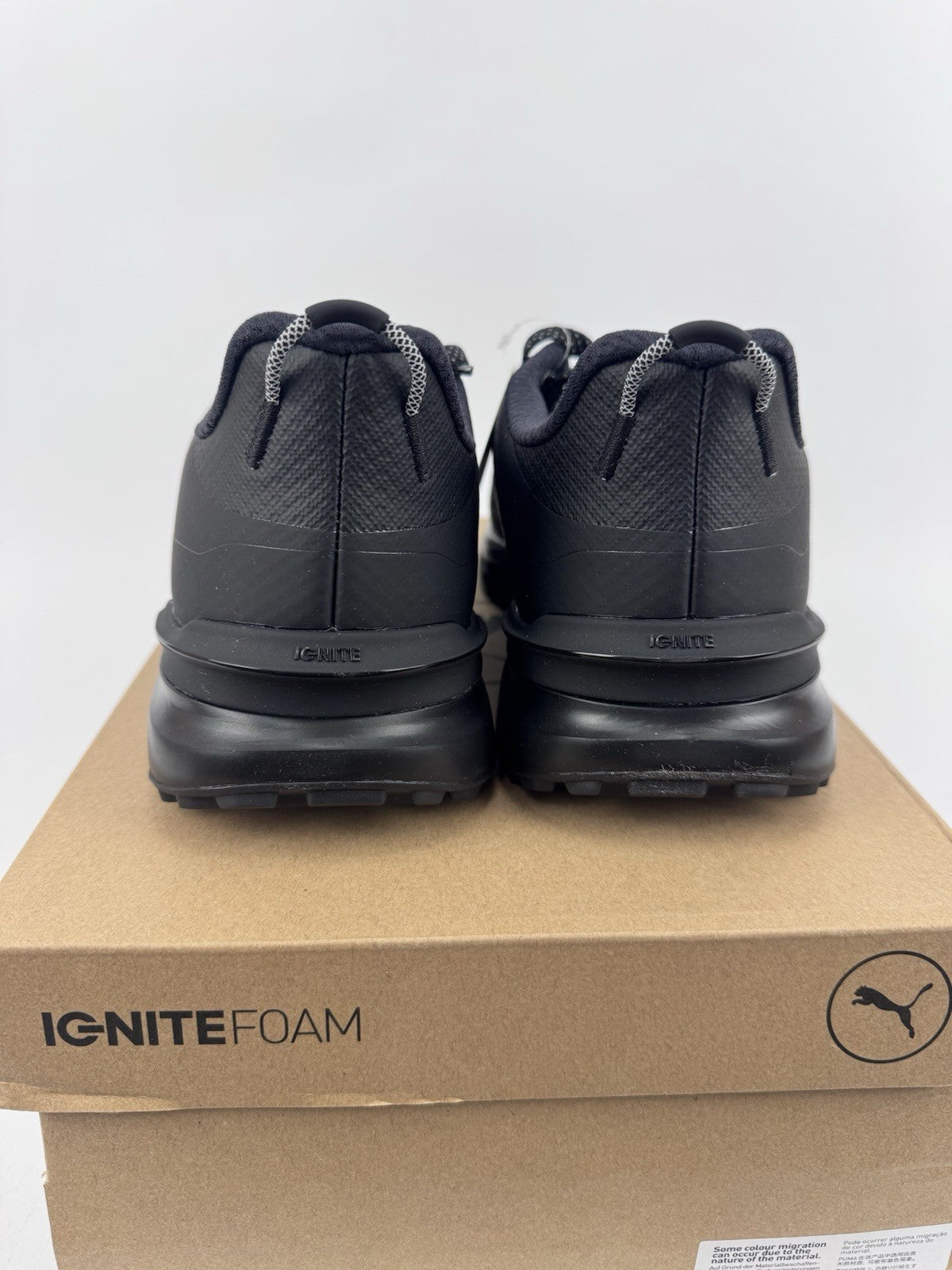 Puma IGNITE Elevate X Golf Shoes Men's Size UK 7.5 Black Waterproof/320264