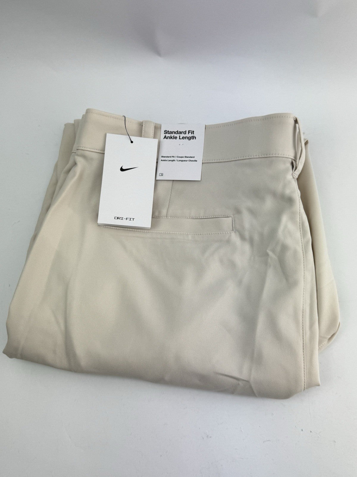 Nike Golf Trousers Dri-Fit Victory Mens W38 L32 /Cream /New /298070