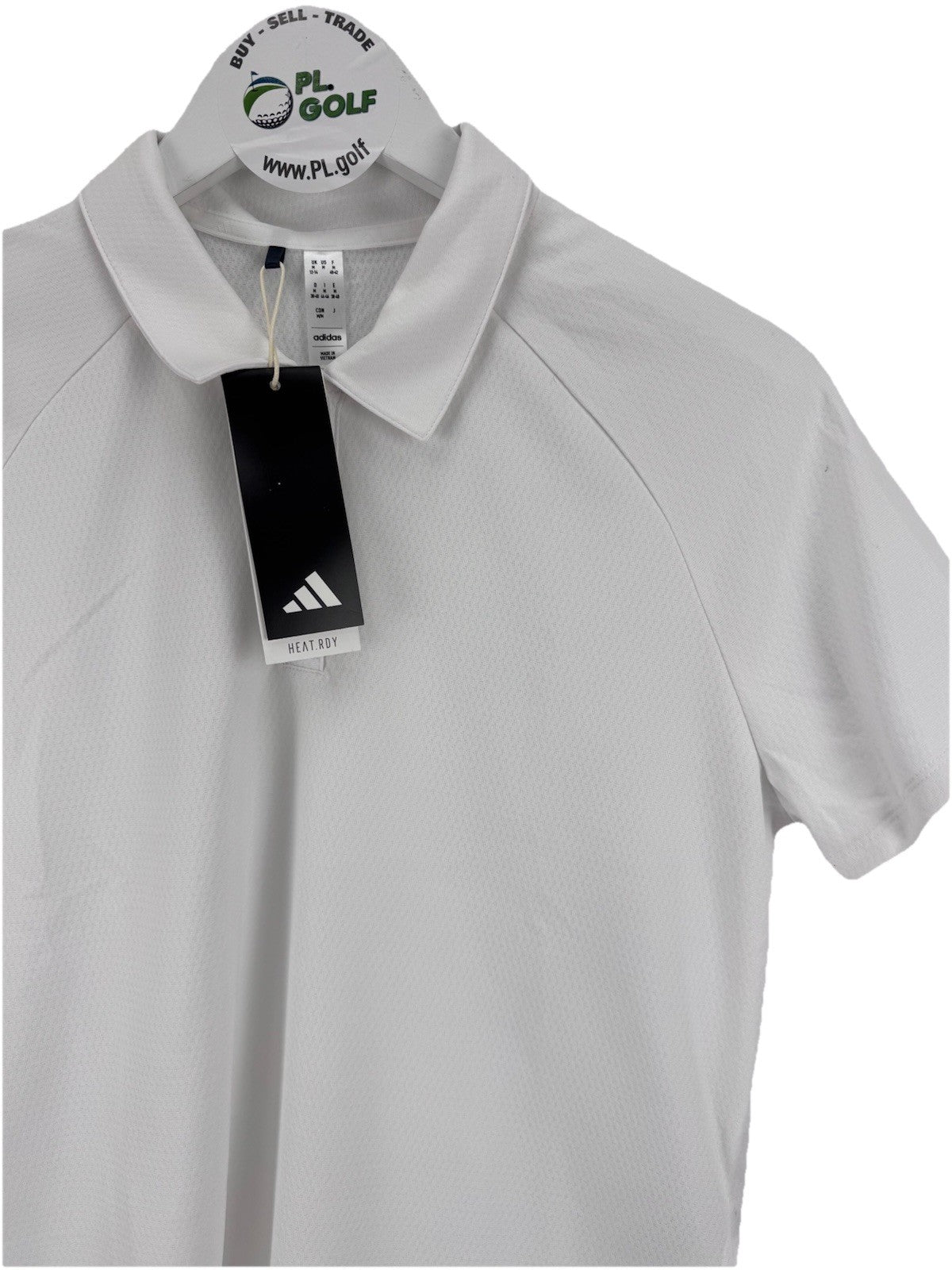 adidas Women’s Ultimate365 HEAT.RDY White Golf Polo Shirt Size Medium/ 318002