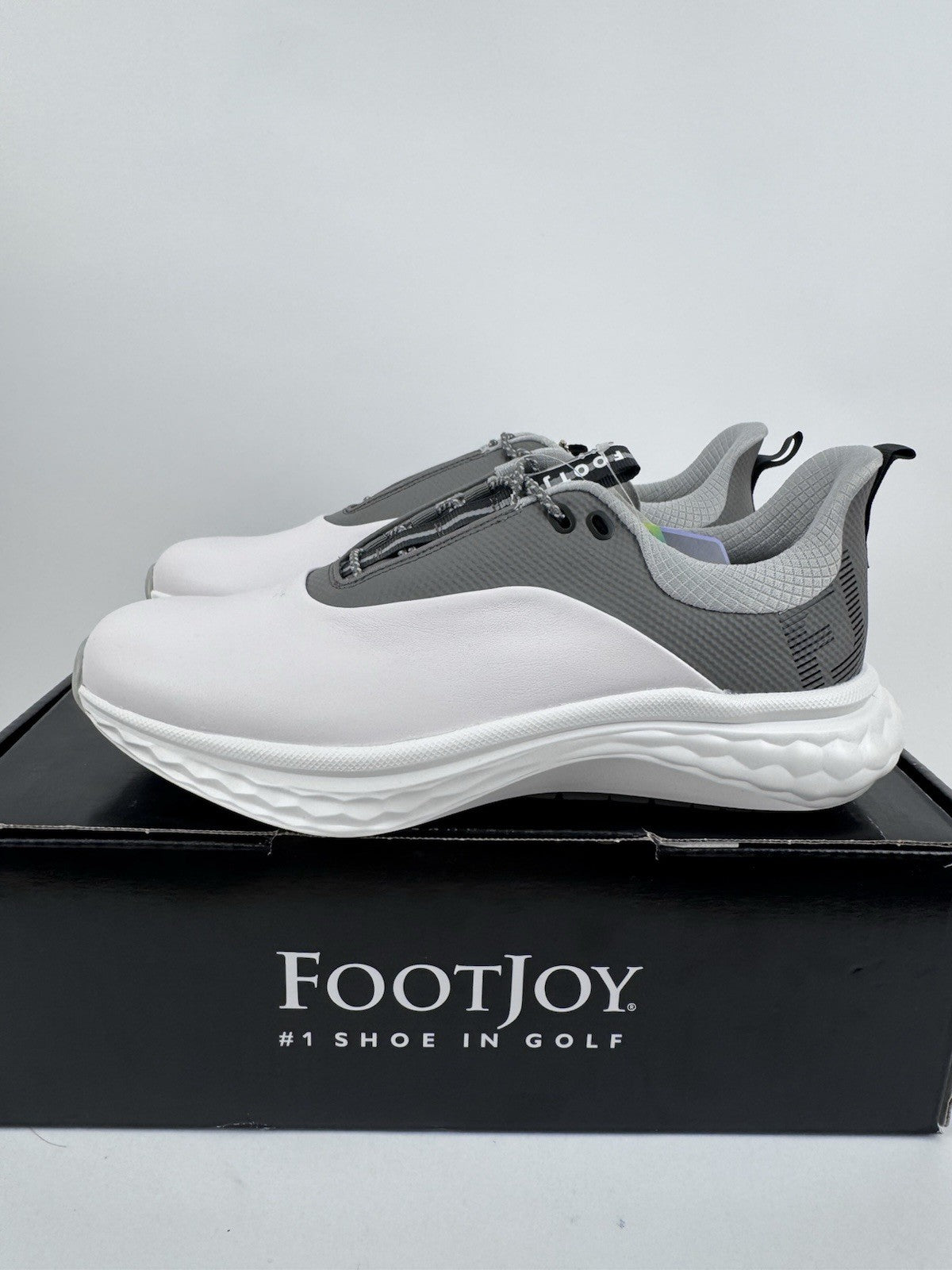 FootJoy Quantum Golf Shoes Men's UK Size 8.5 Grey White Comfort Foam/ 314350