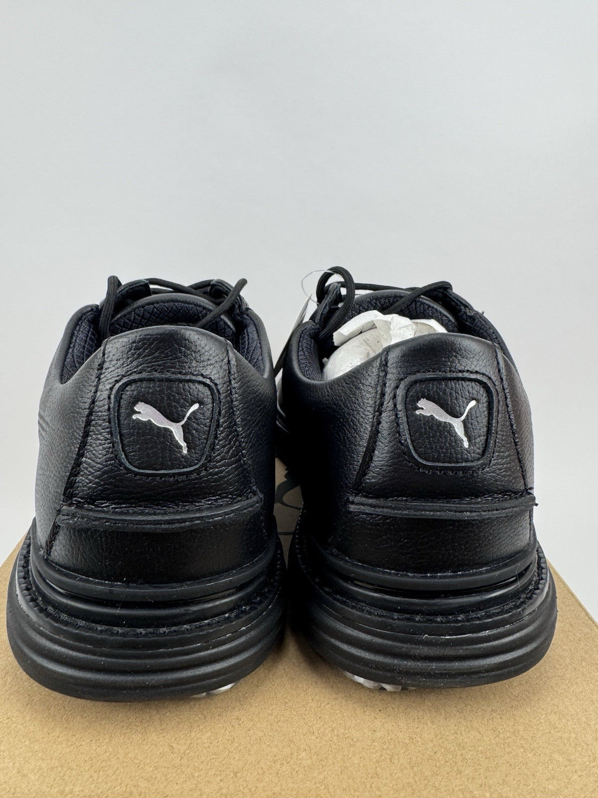 Puma Royale Spiked Golf Shoes Men's Size UK 10.5 Black Waterproof Comfort/320975