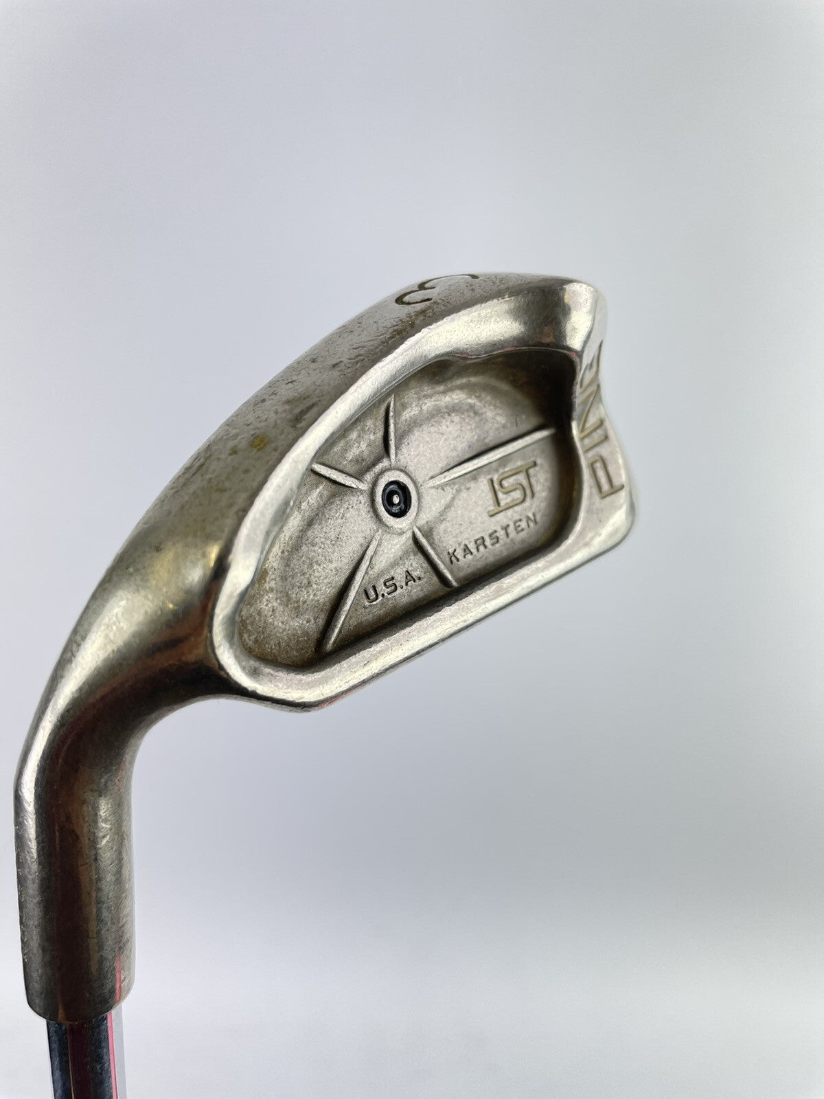 Ping ISI Nickel 3 Iron Black Dot Stiff Flex Steel /Left Handed /Mid Grip /15412