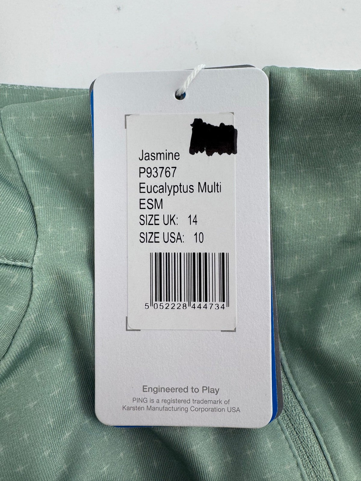 PING Jasmine P93767 Ladies Golf Pullover Zip Up Green Size UK 14/316682