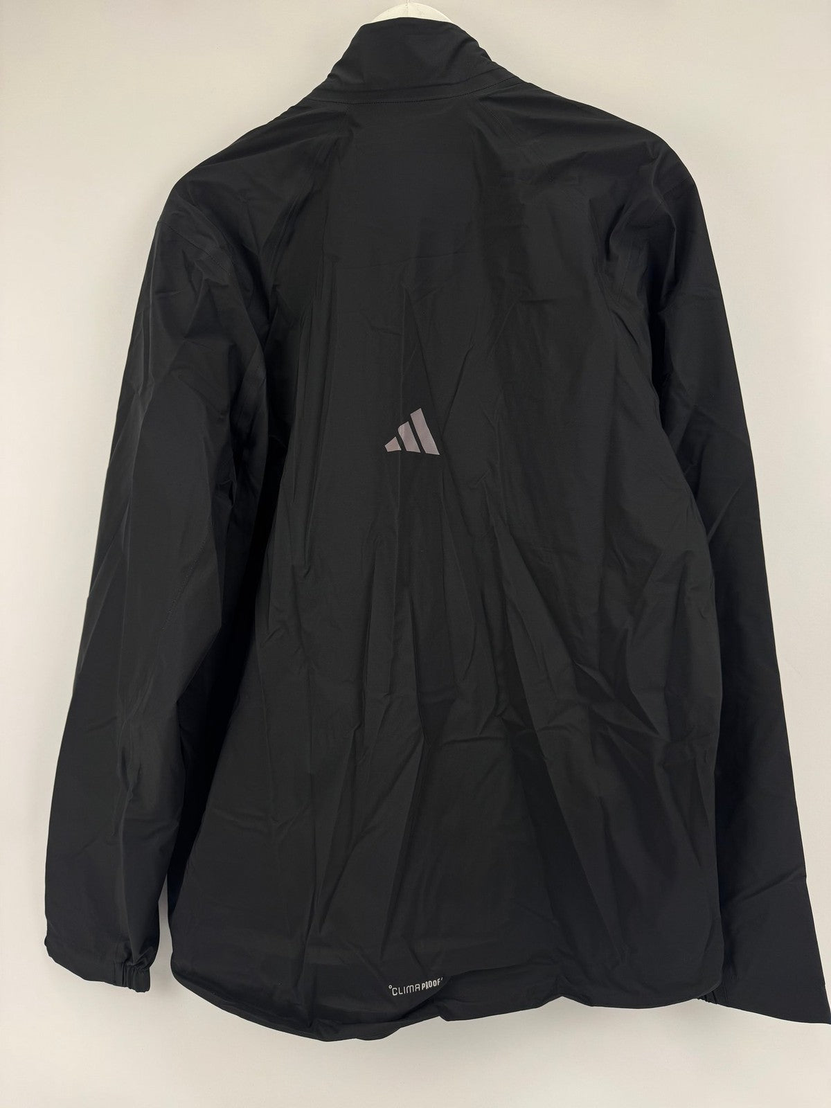 Adidas ClimaProof Black Golf Jacket Men's Large Waterproof Lightweight/325146